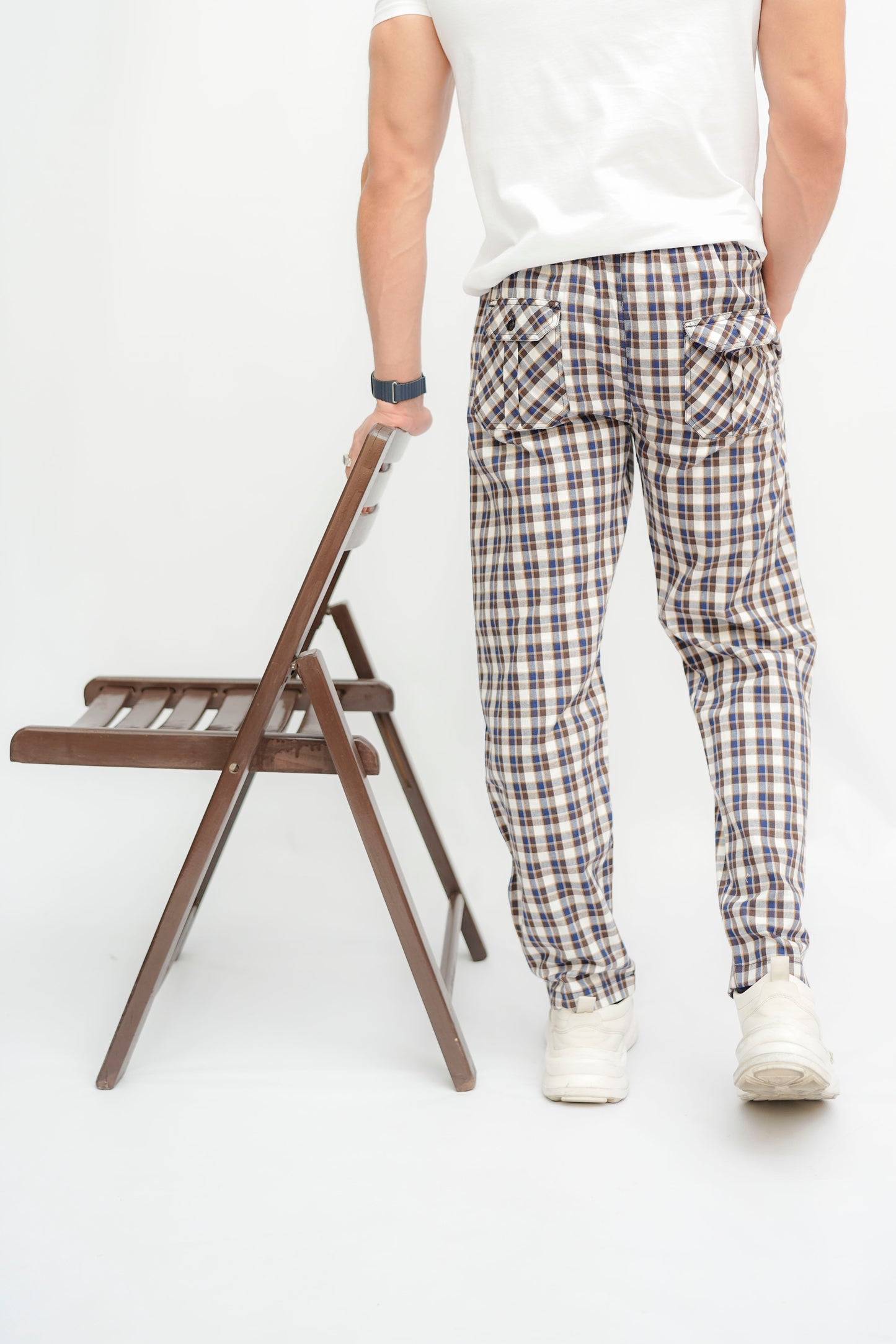 Avaron Woven Pajamas-Brown-Blue