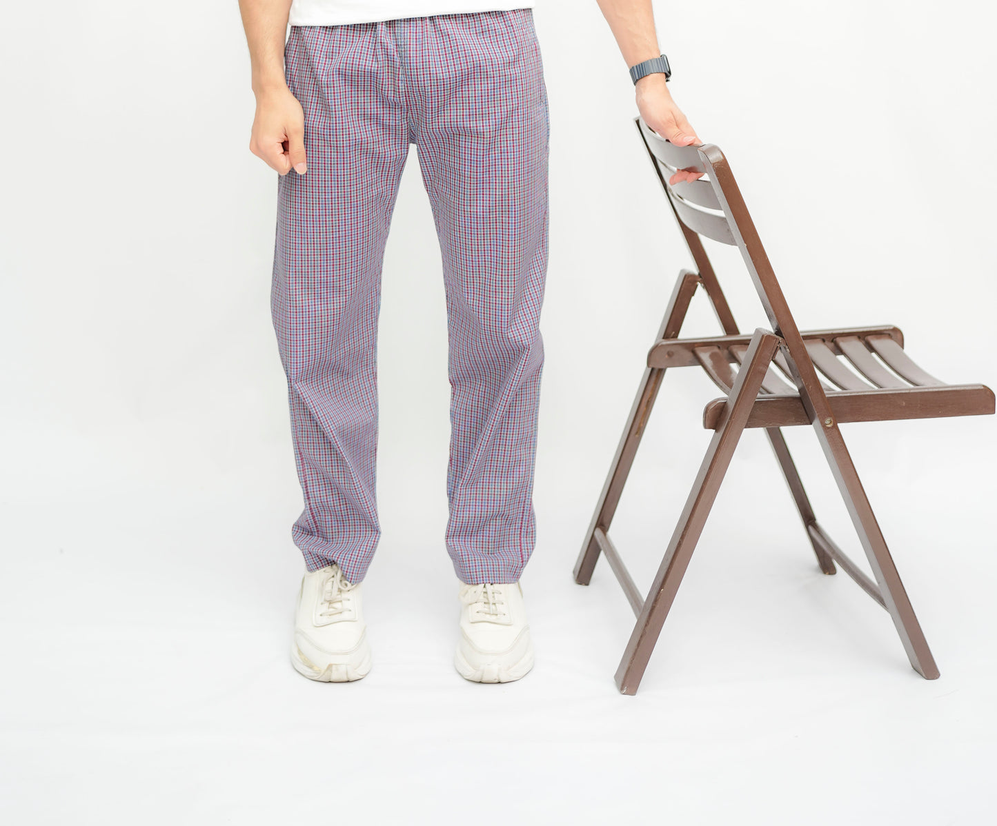 Avaron Woven Pajamas-Blue Red
