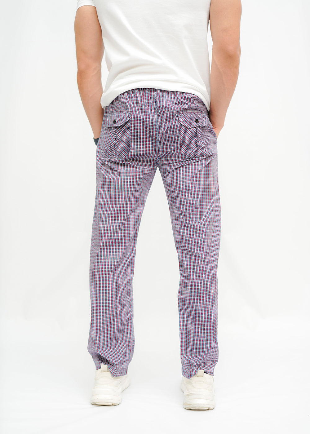 Avaron Woven Pajamas-Blue Red