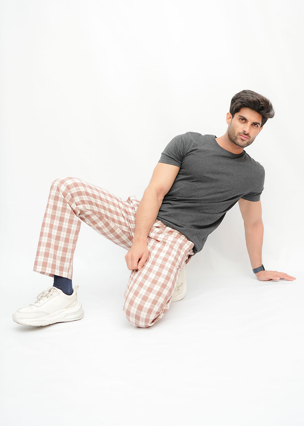 Avaron Woven Pajamas-Brown