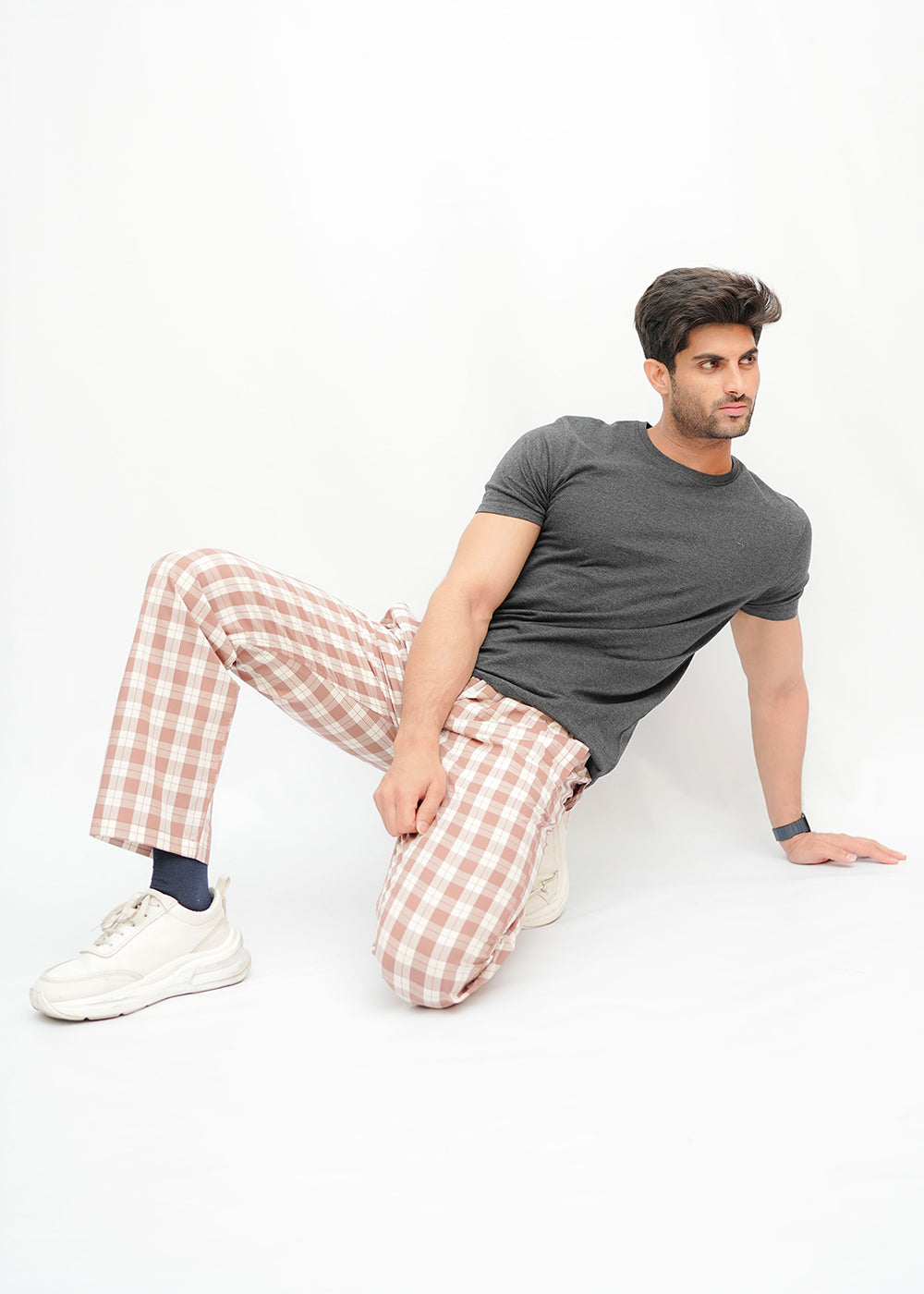 Avaron Woven Pajamas-Brown
