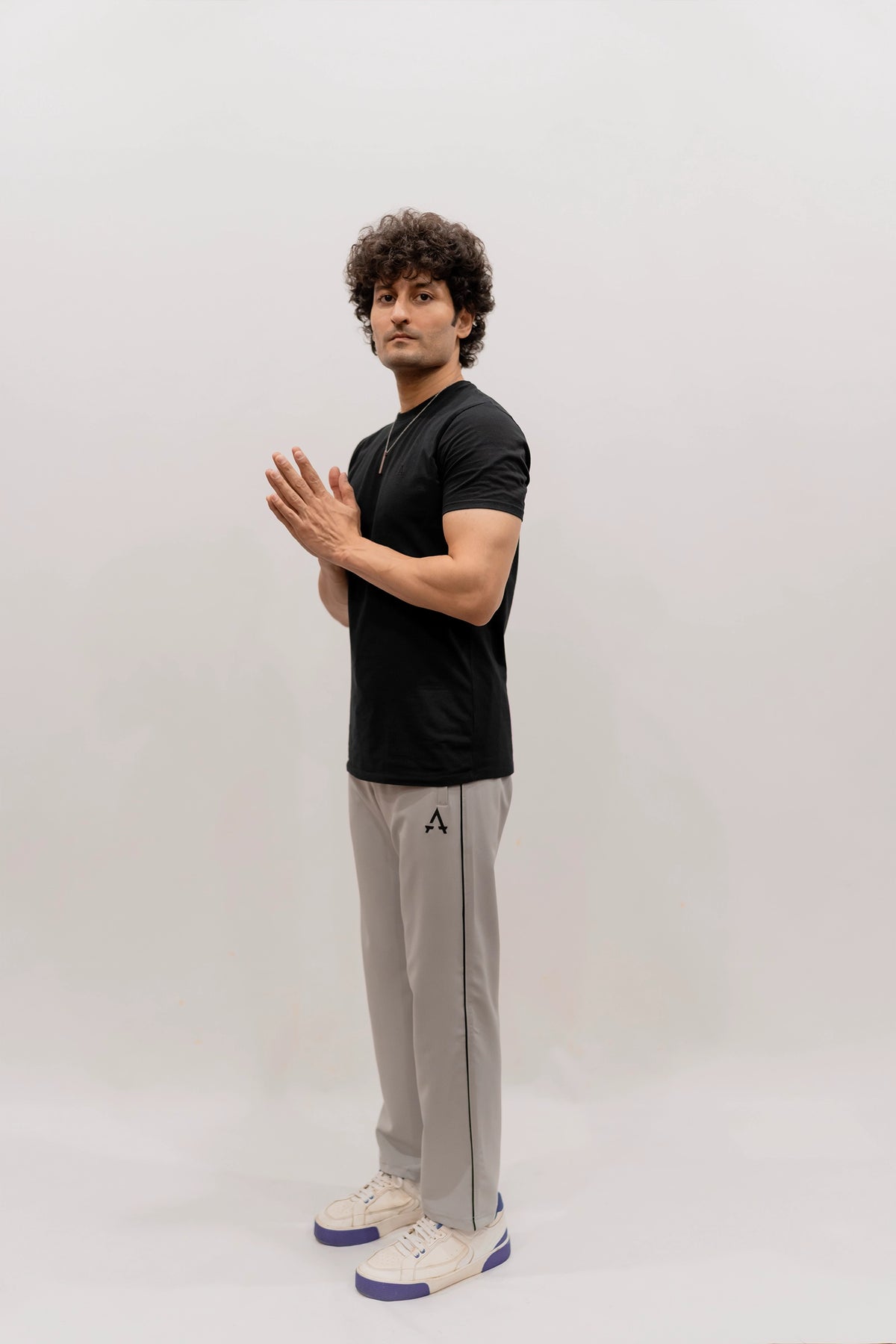 Imported Terry Fabric Trouser - Light Grey