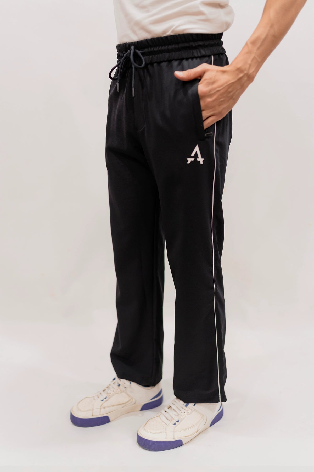 Imported Terry Fabric Trouser - Black