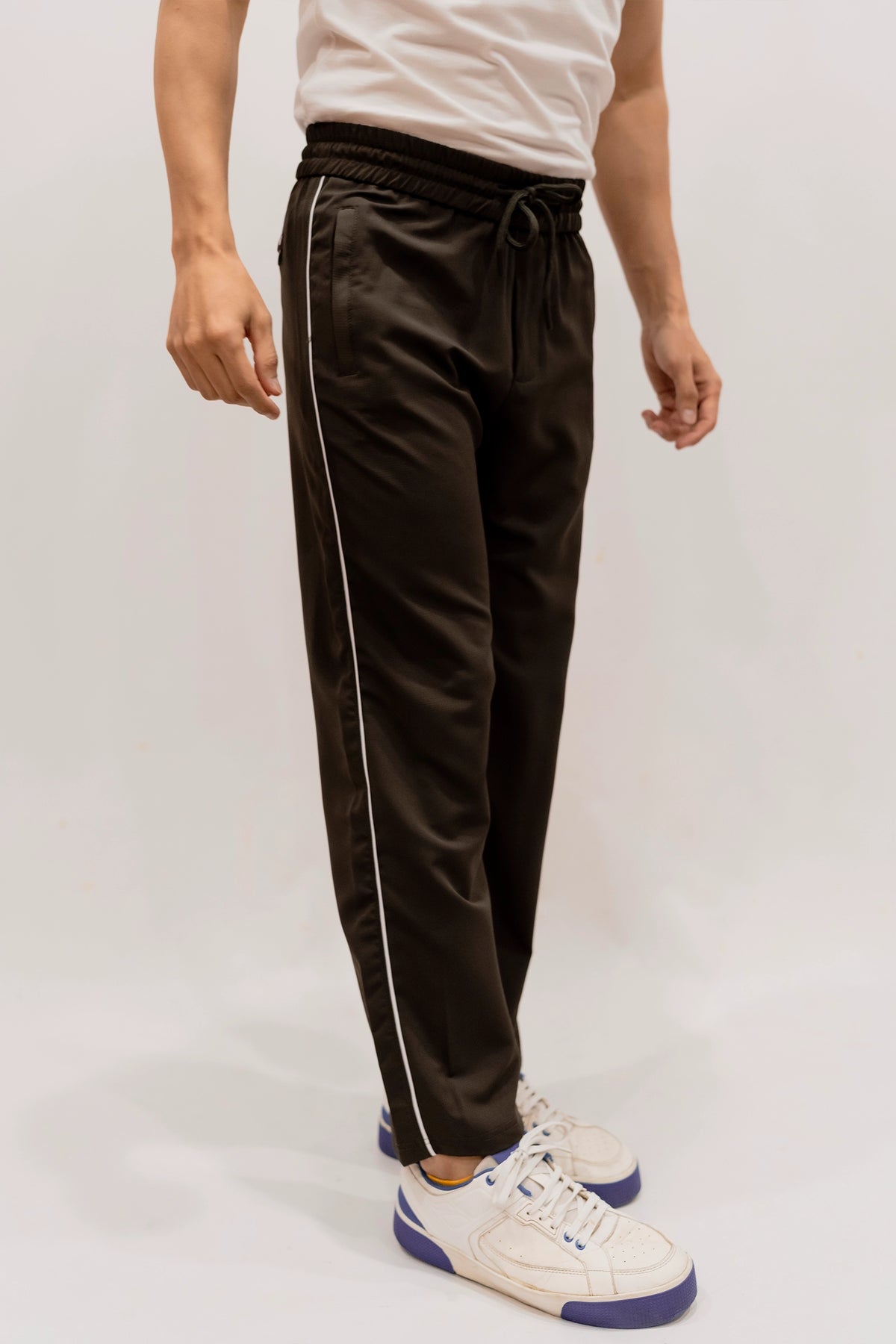 Imported Terry Fabric Trouser - Dark Green