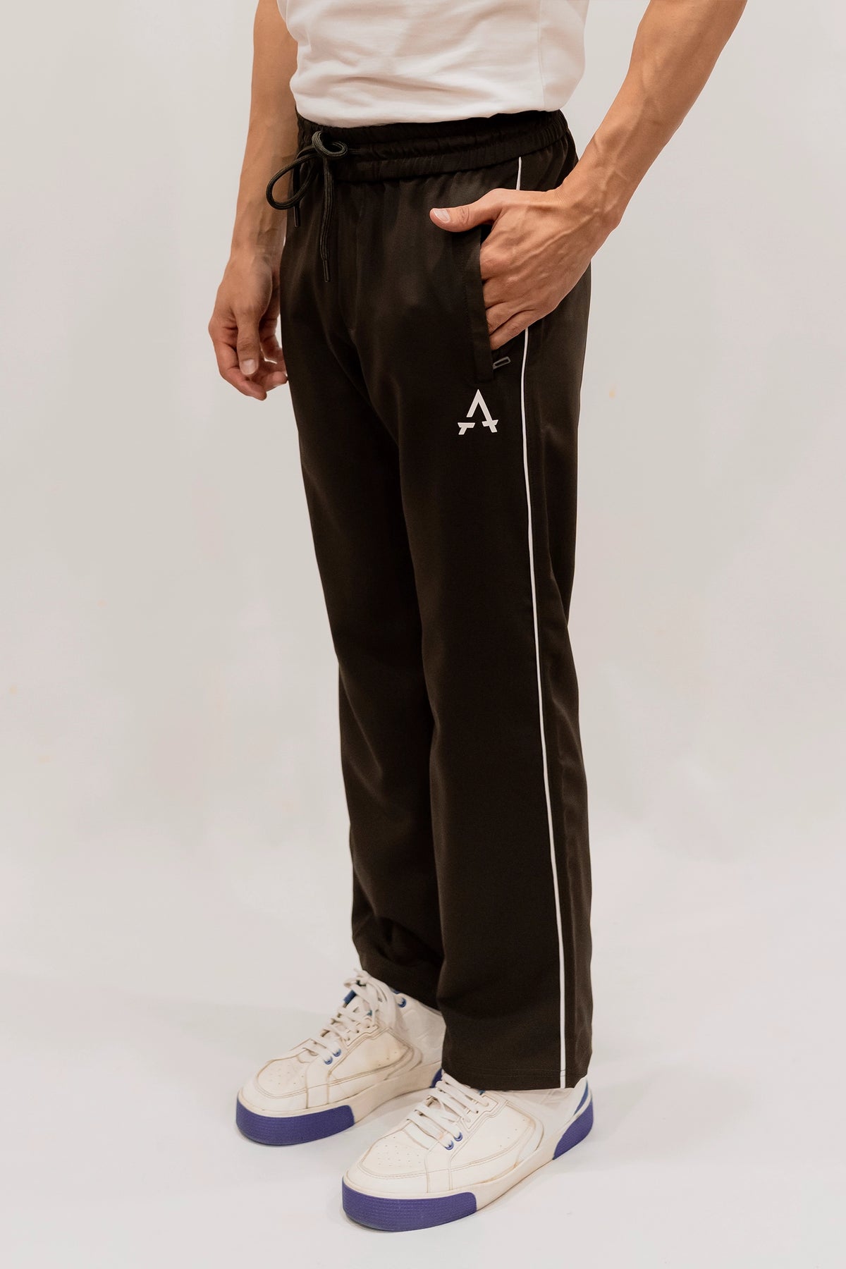 Imported Terry Fabric Trouser - Dark Green