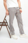 Avaron Woven Pajamas-Brown-Blue