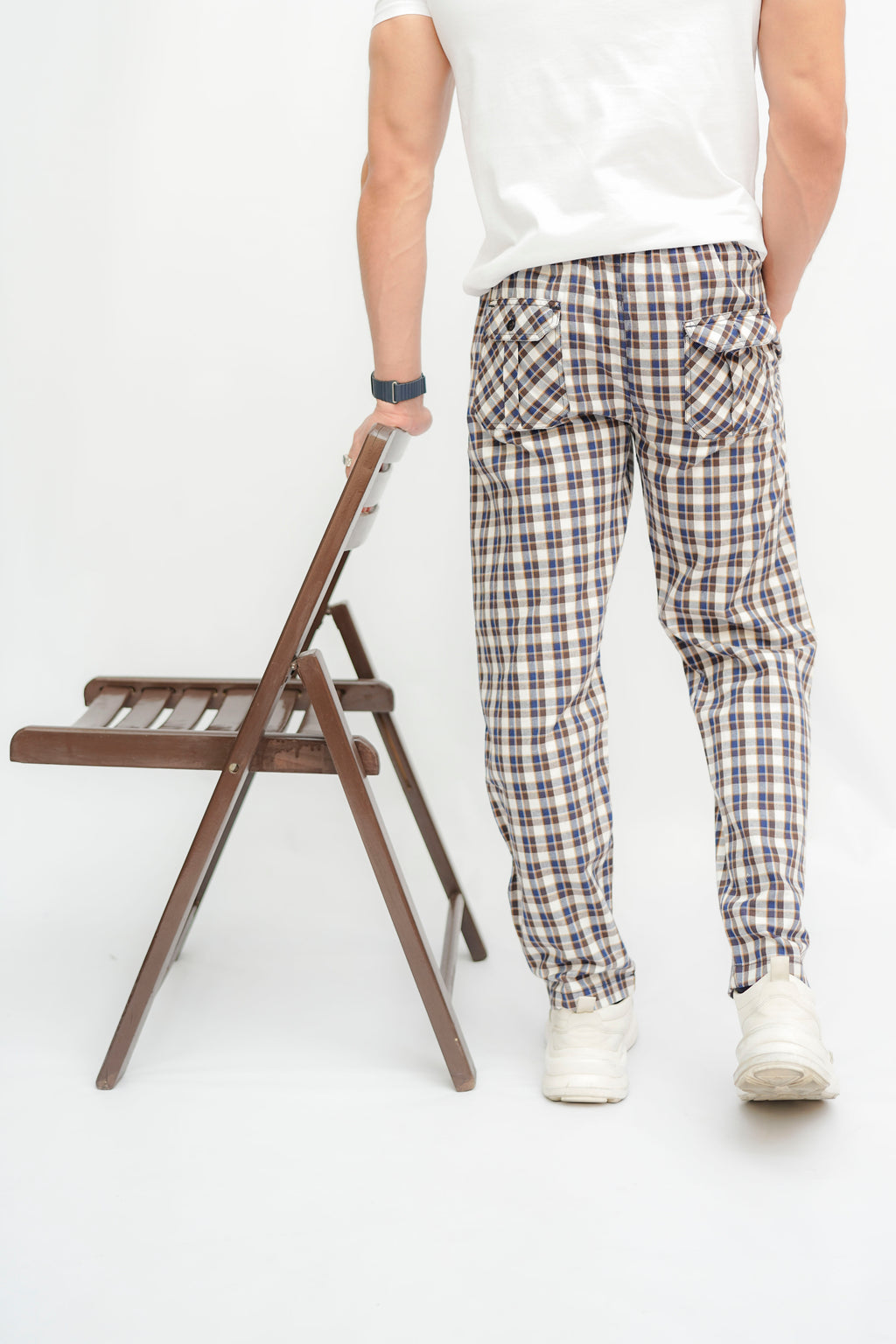 Avaron Woven Pajamas-Brown-Blue