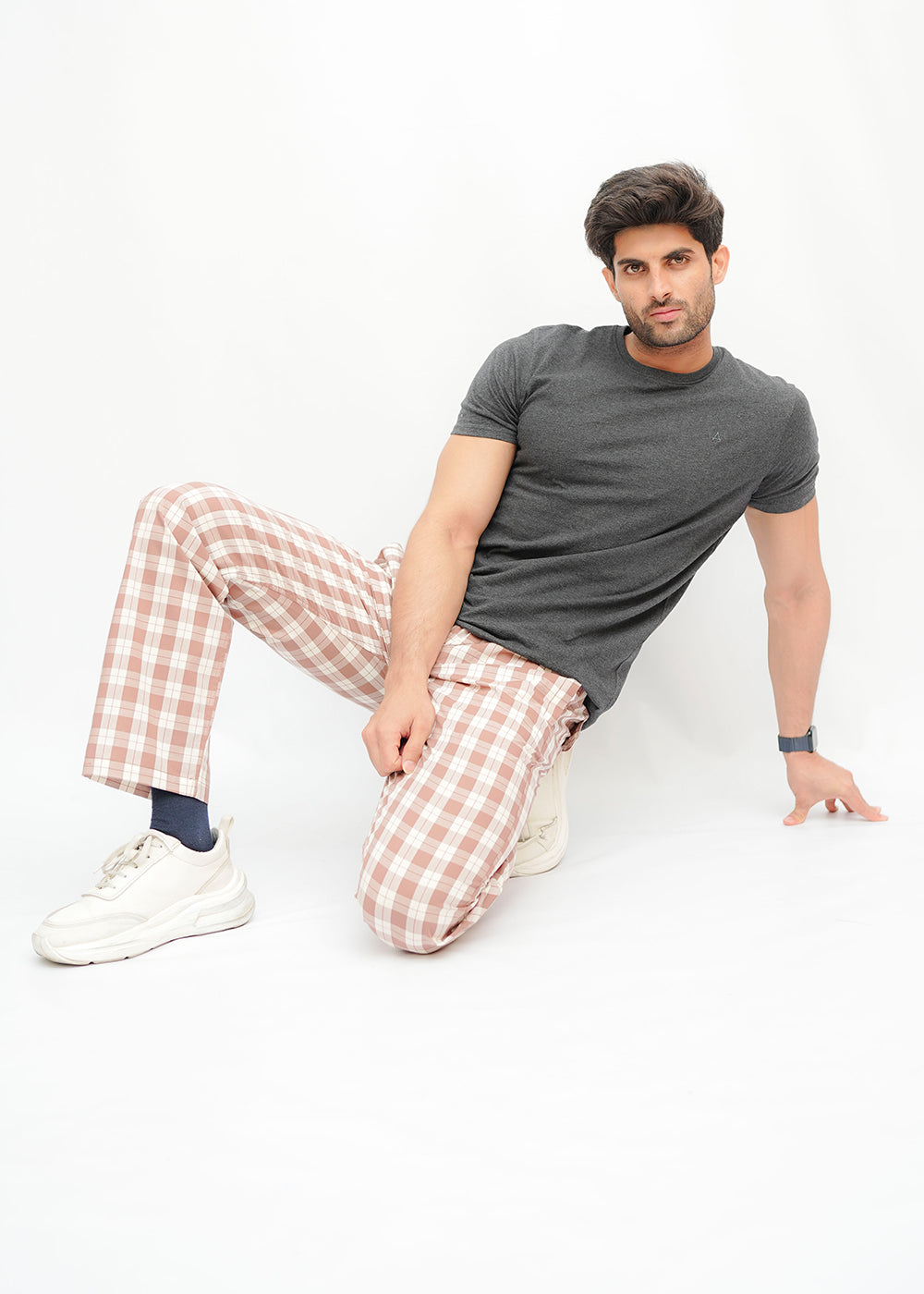 Avaron Woven Pajamas-Brown