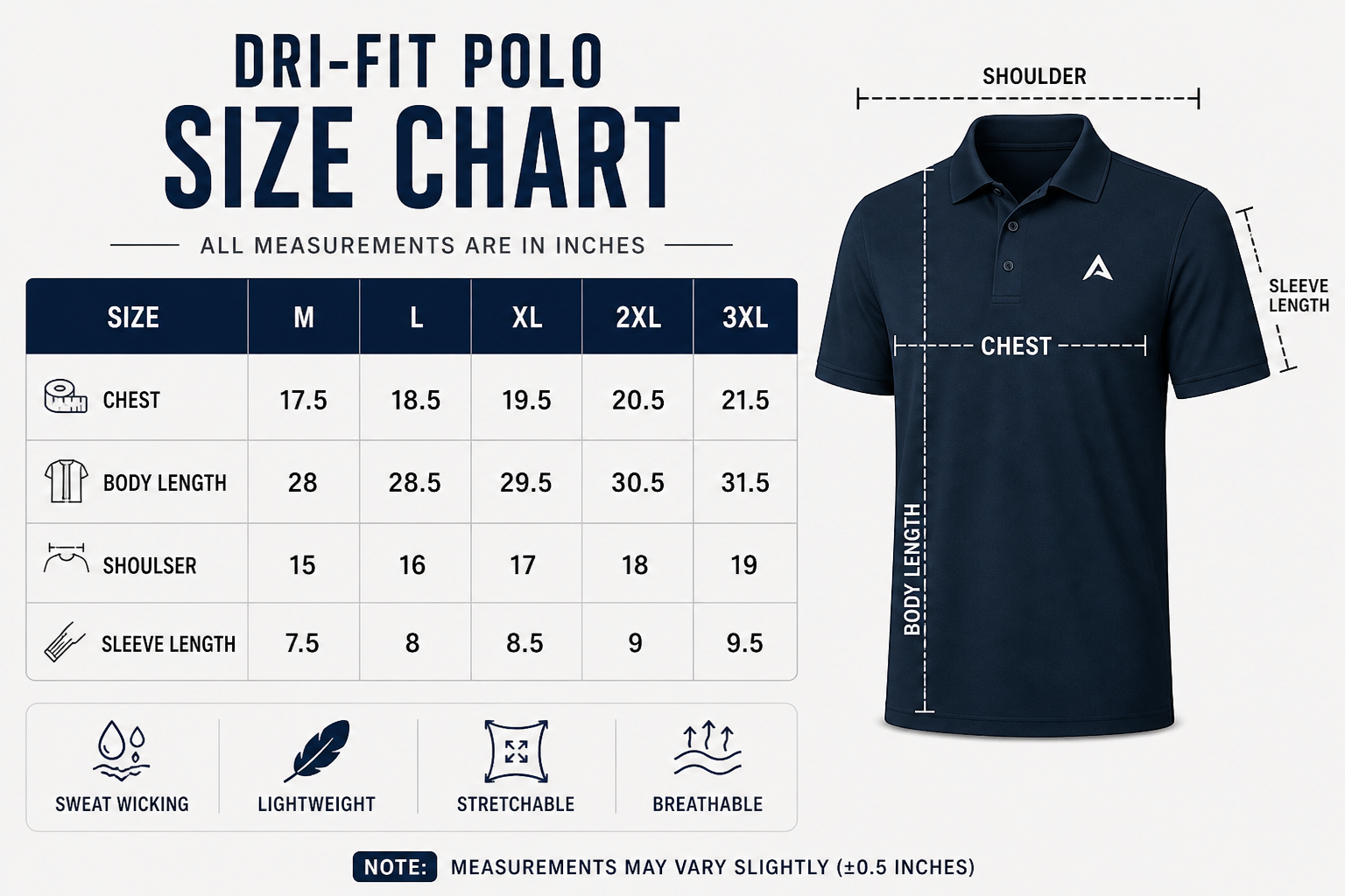 NIK Dri-fit POLO – 4-Way Stretch- Sea Green
