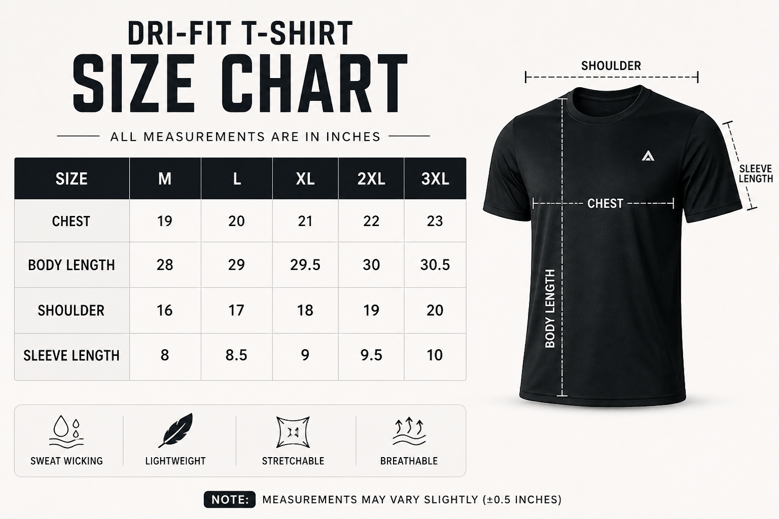 ADI Dri-fit Tee – 4-Way Stretch- Grey