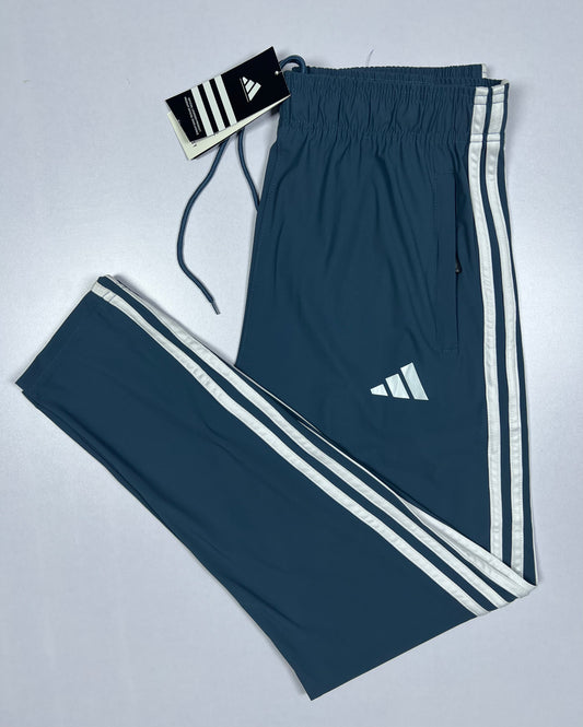 ADI Trouser – 4-Way Stretch Ultra Soft Fabric | 3 Stripes-Met Blue
