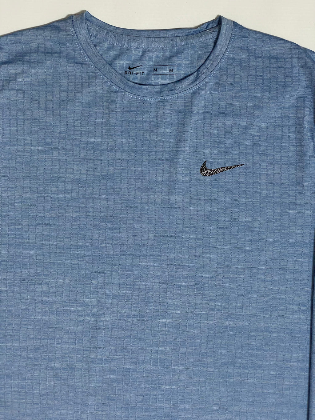 NIK Full Sleeve Dri-Fit Tee – 4-Way Stretch- Light Blue