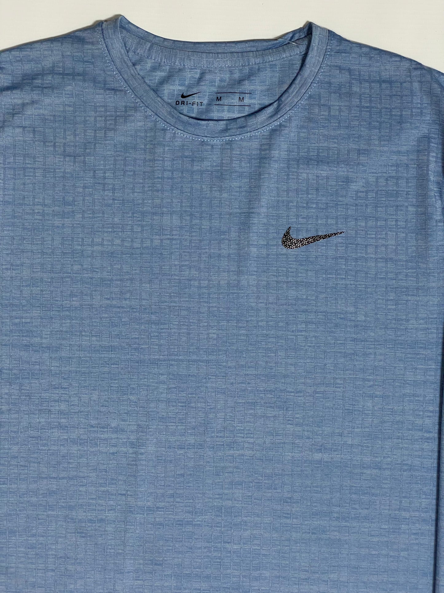 NIK Full Sleeve Dri-Fit Tee – 4-Way Stretch- Light Blue