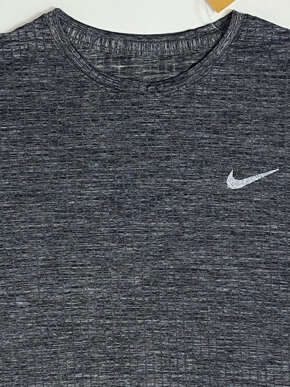 NIK Full Sleeve Dri-Fit Tee – 4-Way Stretch - Dark Grey