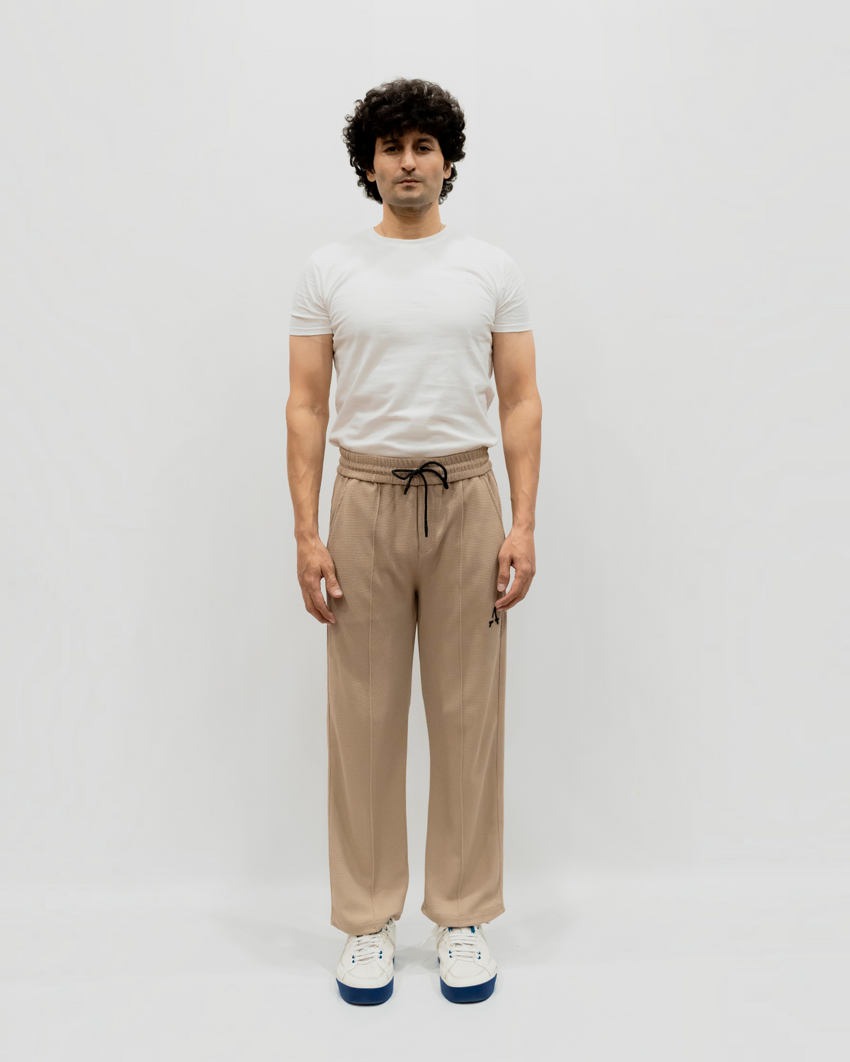 Imported Waffle Fabric Trouser - Skin
