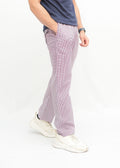 Avaron Woven Pajamas-Purple White