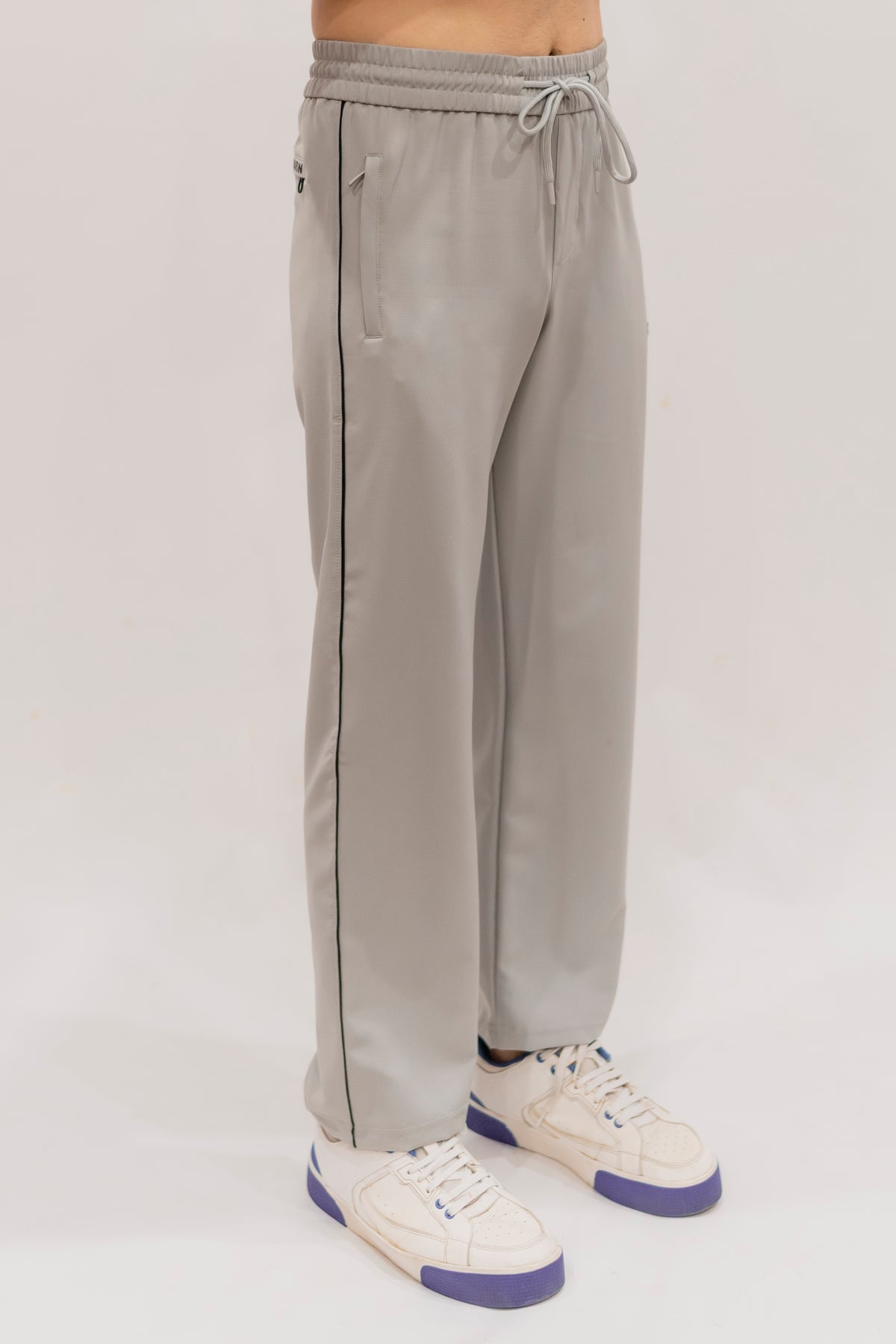 Imported Terry Fabric Trouser - Light Grey