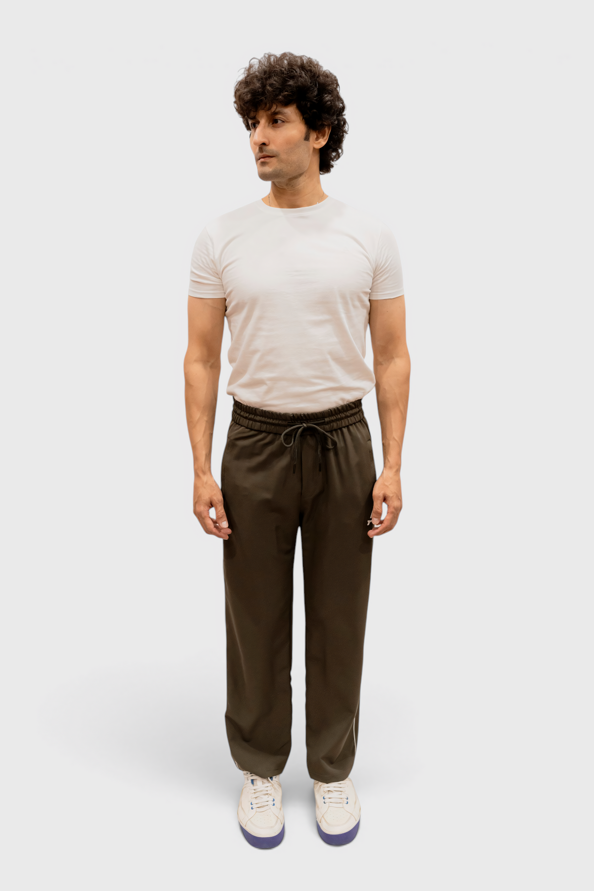 Imported Terry Fabric Trouser - Green