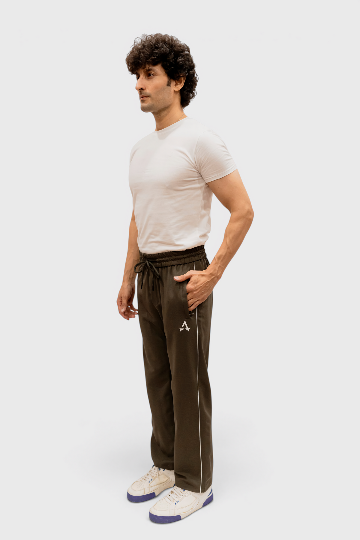 Imported Terry Fabric Trouser - Green