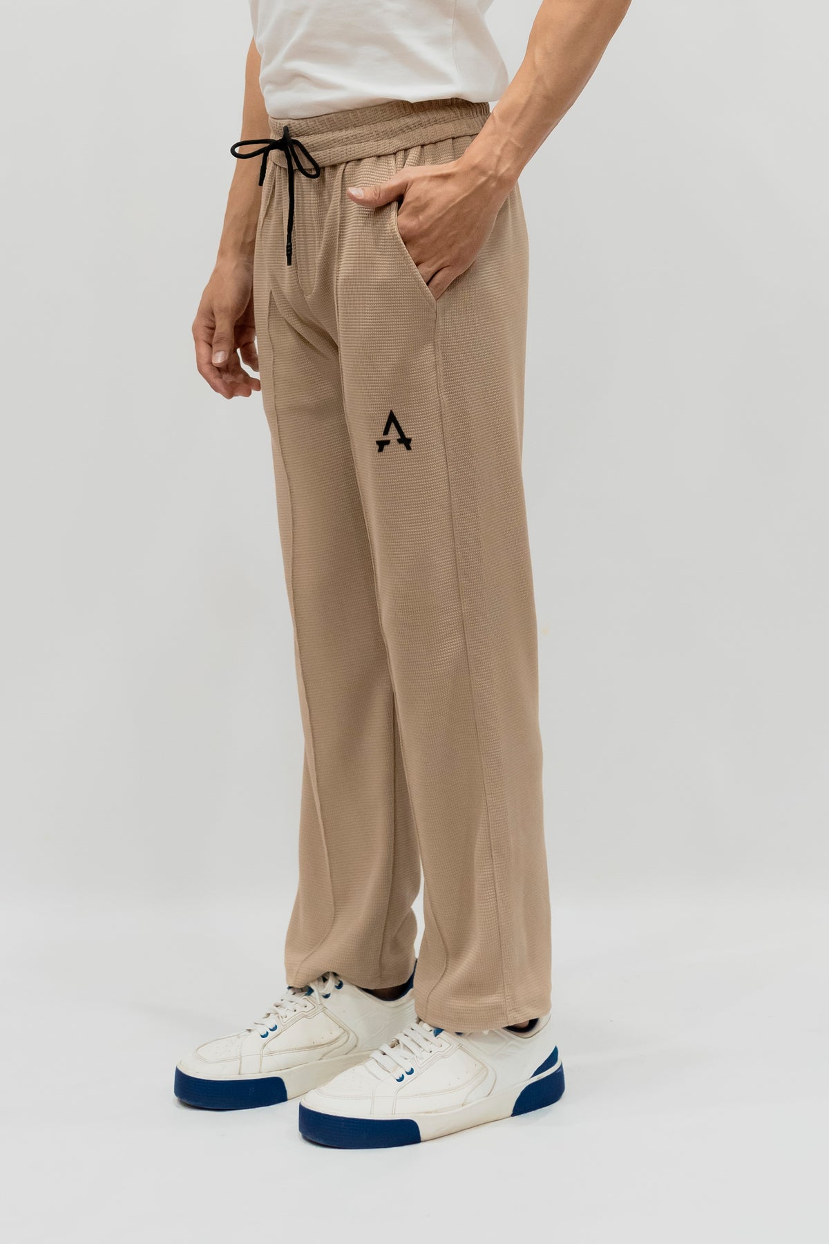 Imported Waffle Fabric Trouser - Skin