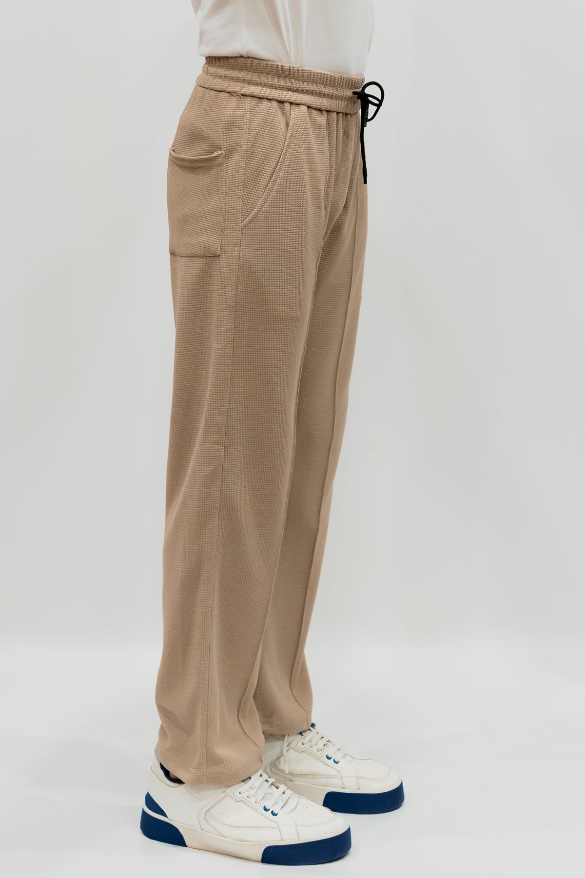 Imported Waffle Fabric Trouser - Skin