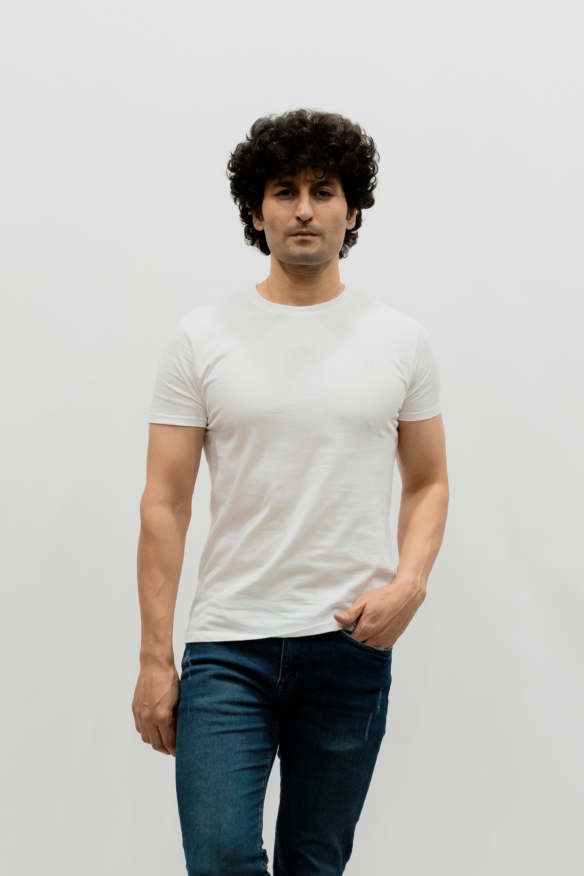 Avaron Combed Cotton T-Shirt white
