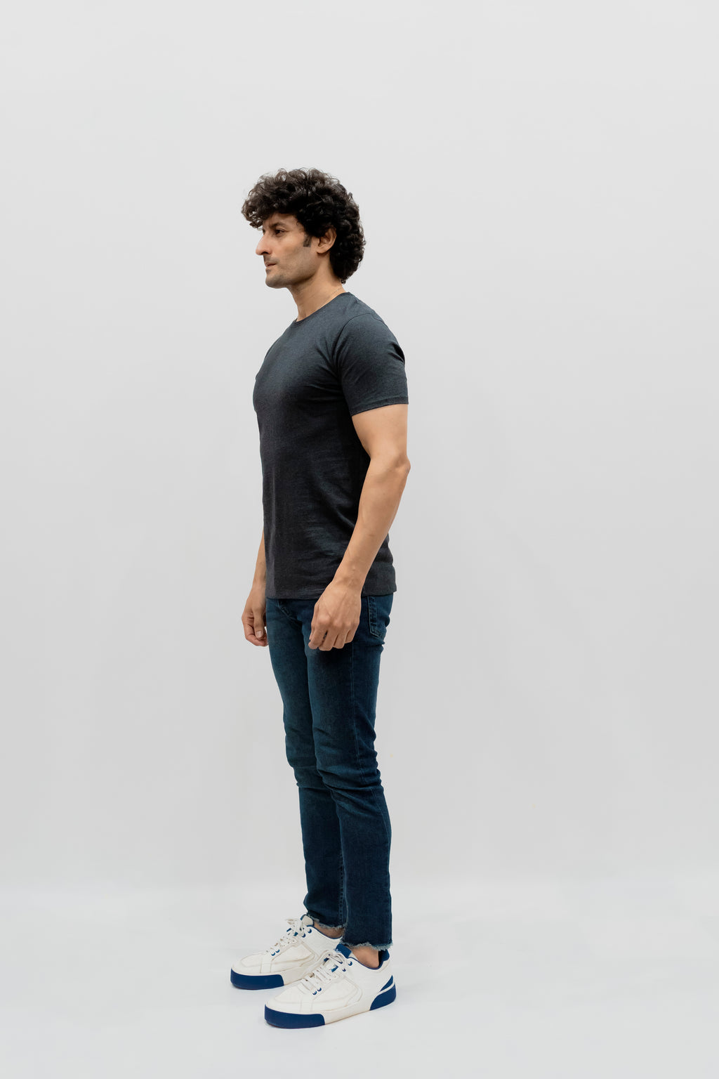 Avaron Combed Cotton T-Shirt-charcoal-grey