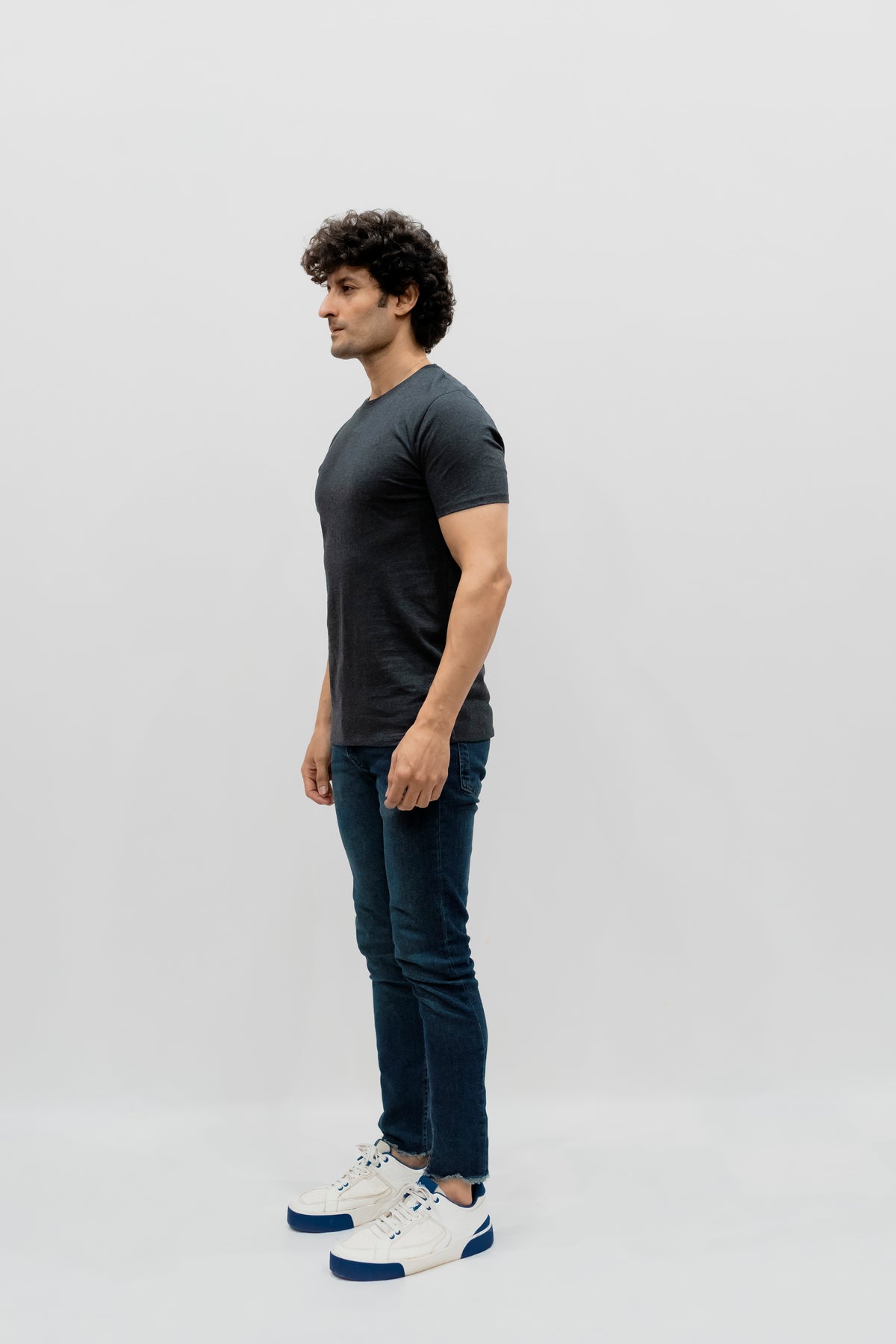 Avaron Combed Cotton T-Shirt-charcoal-grey