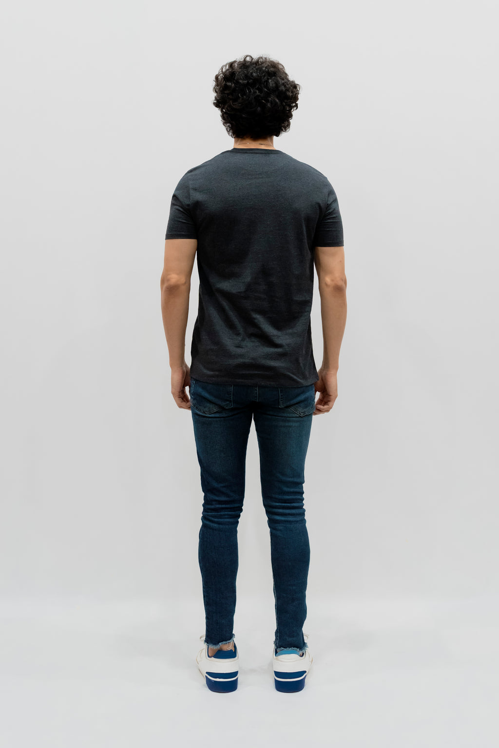 Avaron Combed Cotton T-Shirt-charcoal-grey