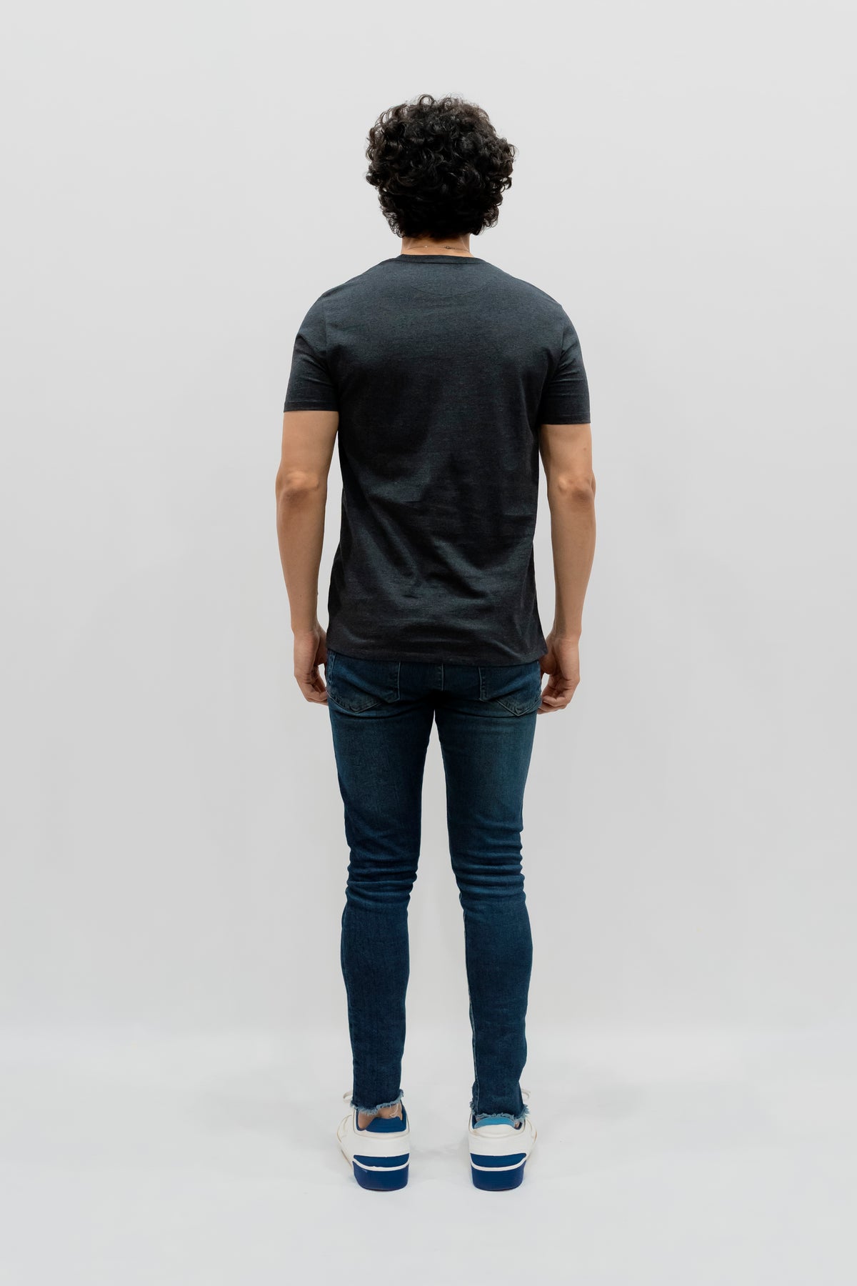 Avaron Combed Cotton T-Shirt-charcoal-grey