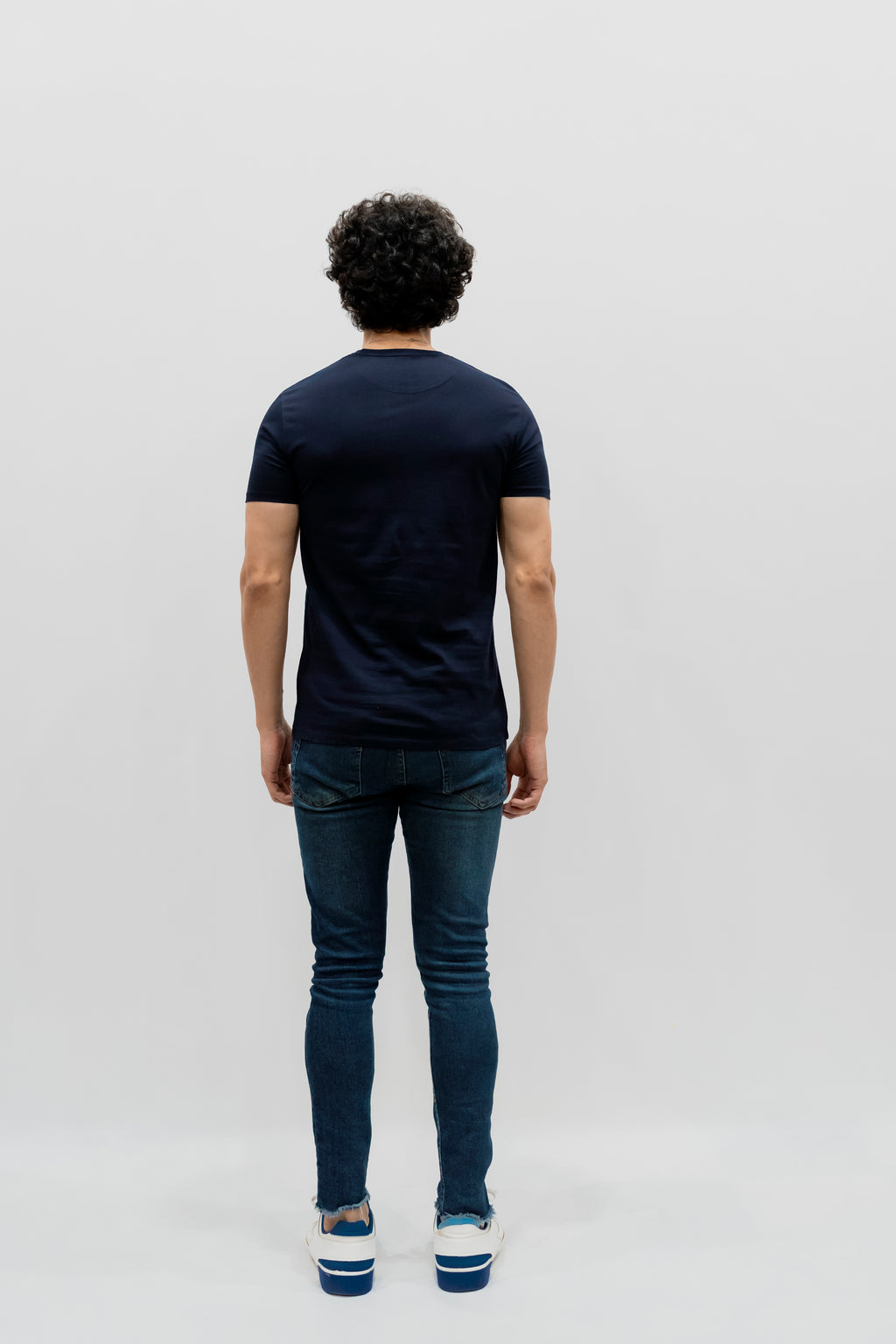 Avaron Combed Cotton T-shirt Navy