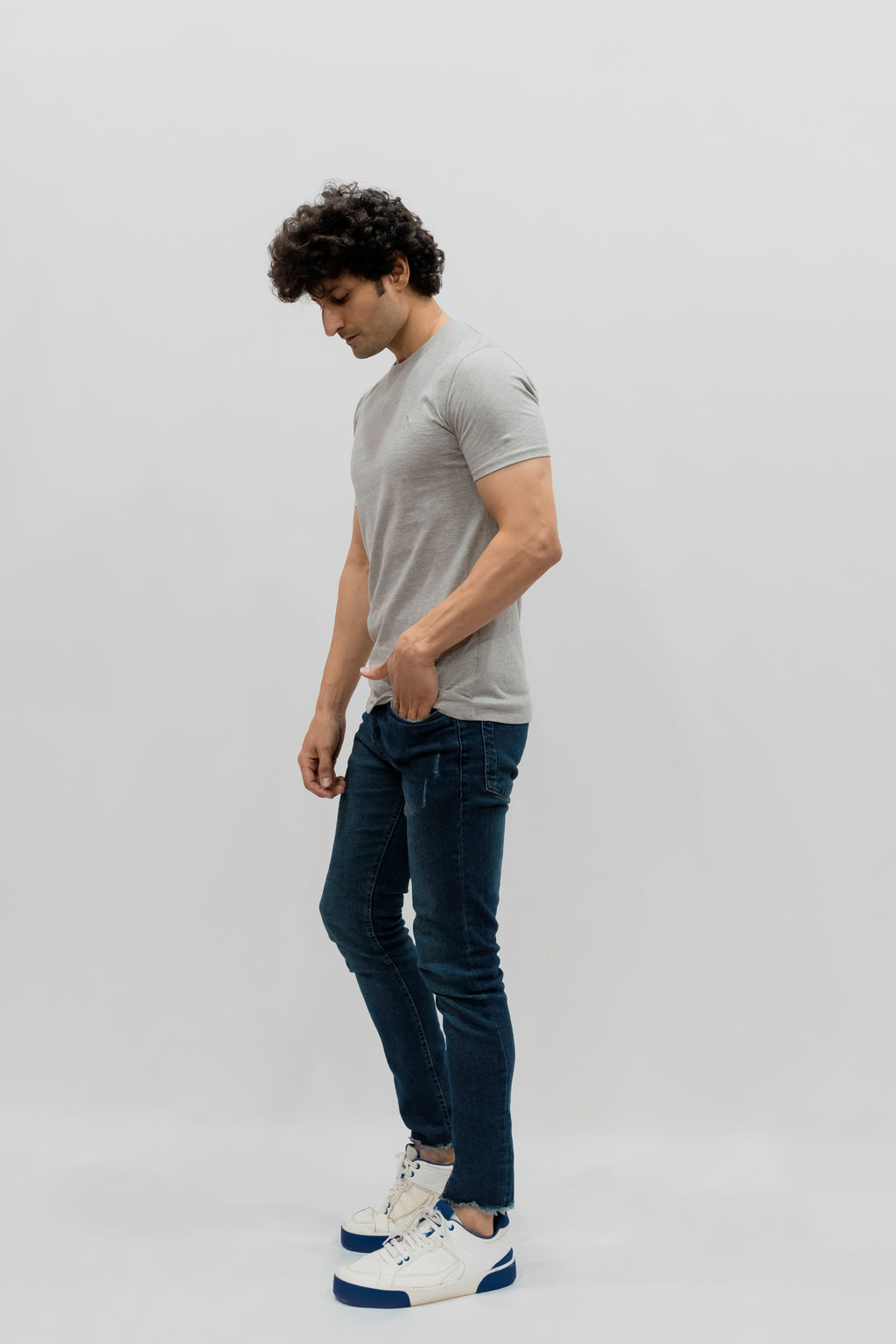 Avaron Combed Cotton T-shirt Grey