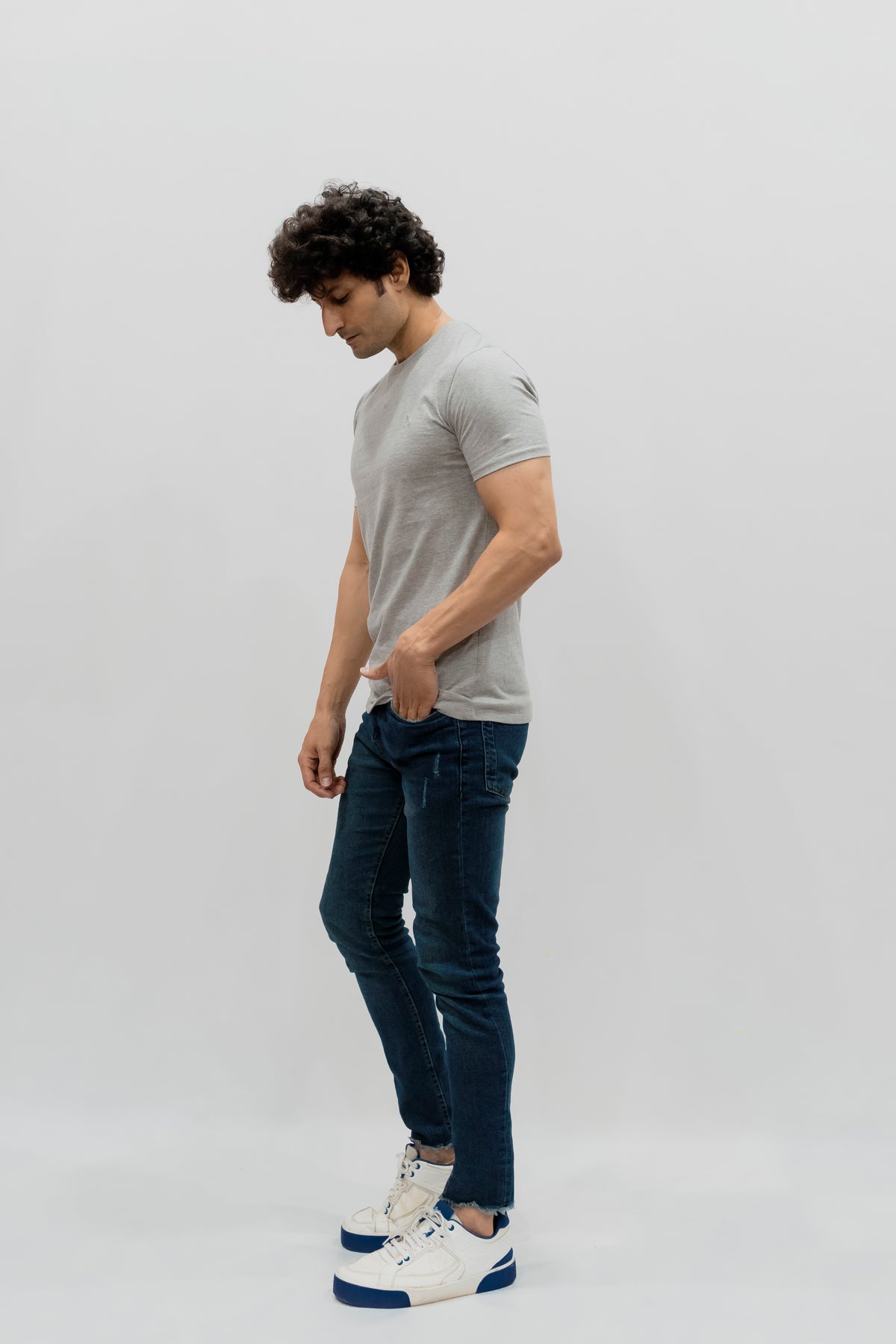 Avaron Combed Cotton T-shirt Grey