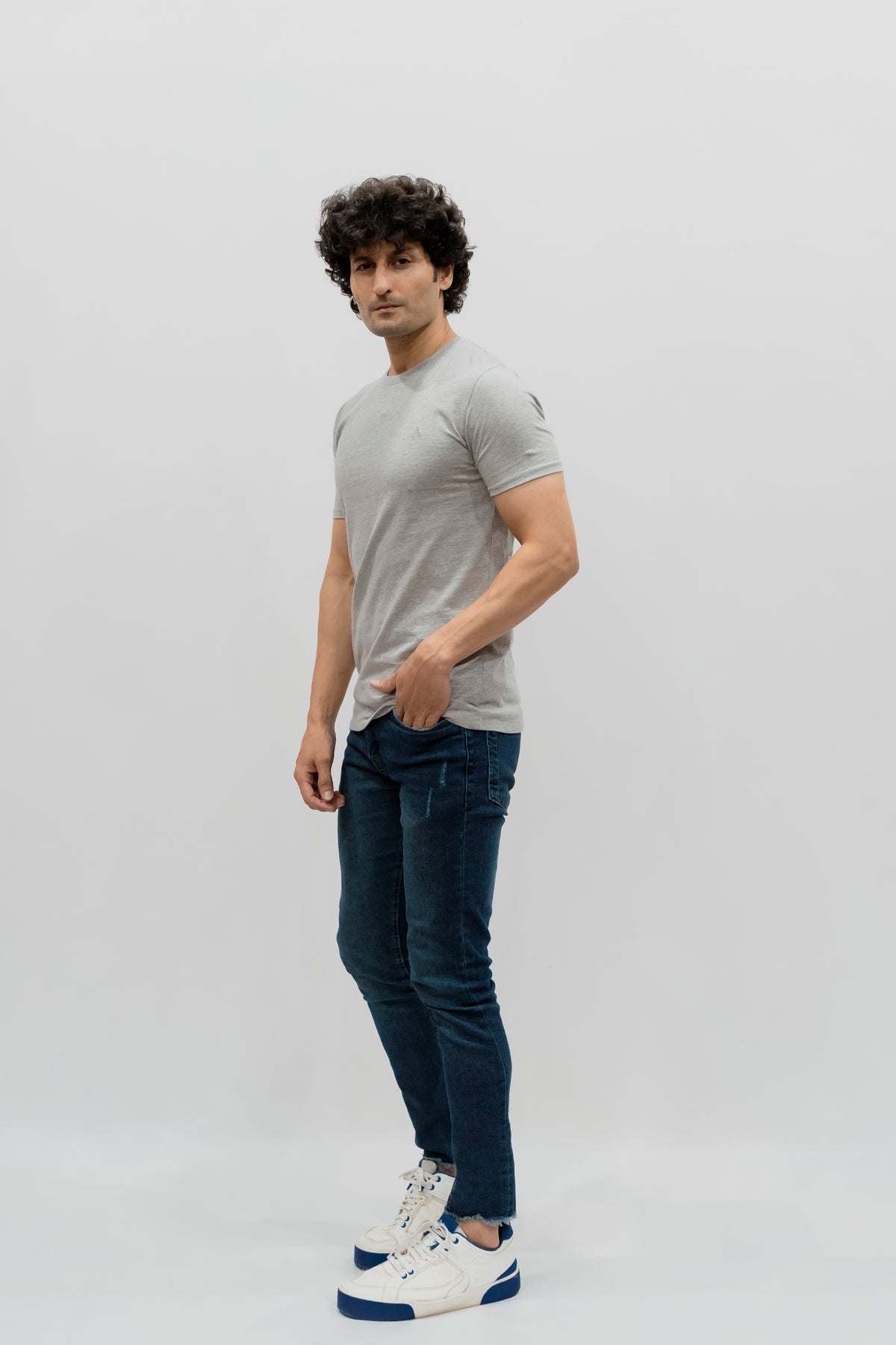 Avaron Combed Cotton T-shirt Grey