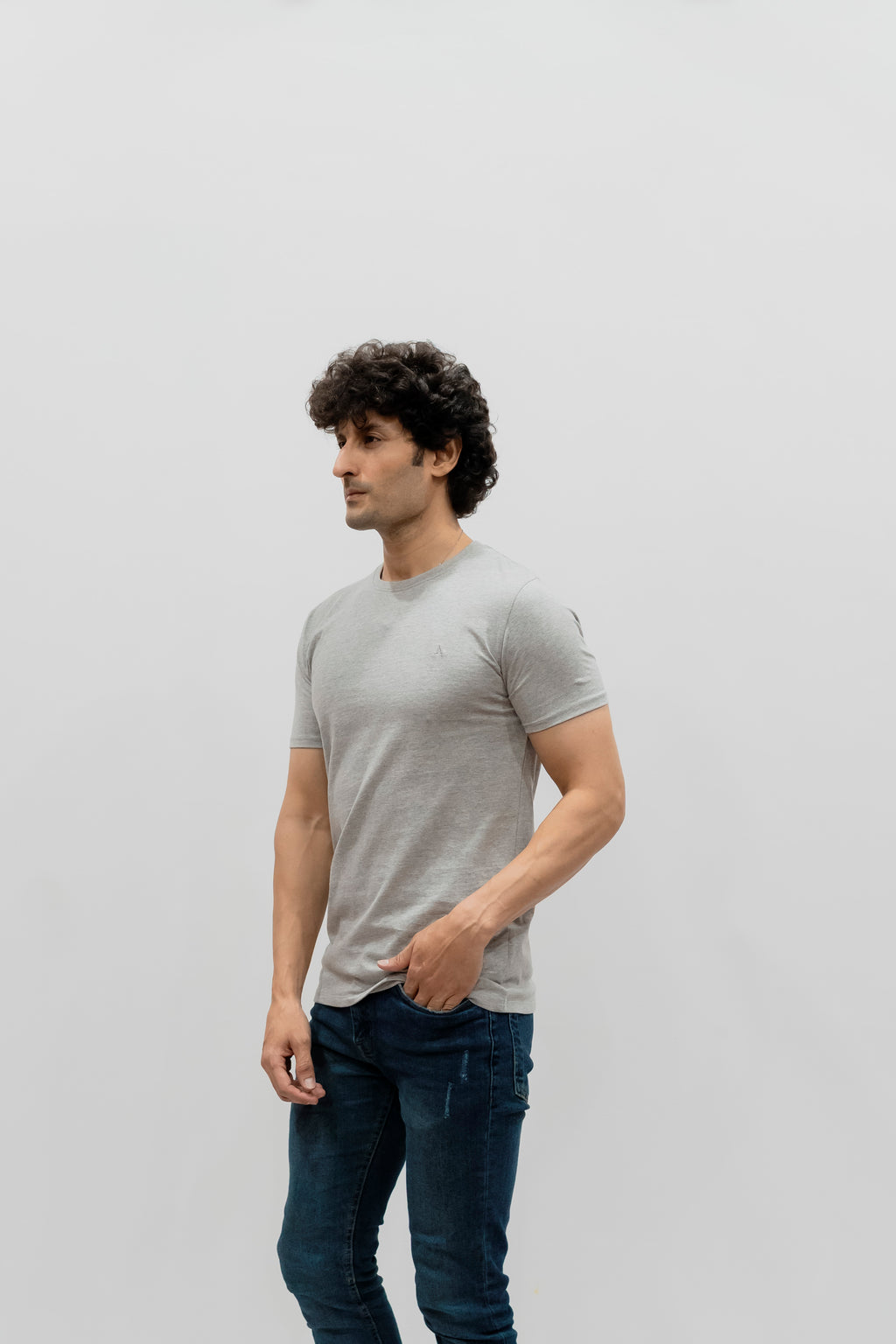 Avaron Combed Cotton T-shirt Grey