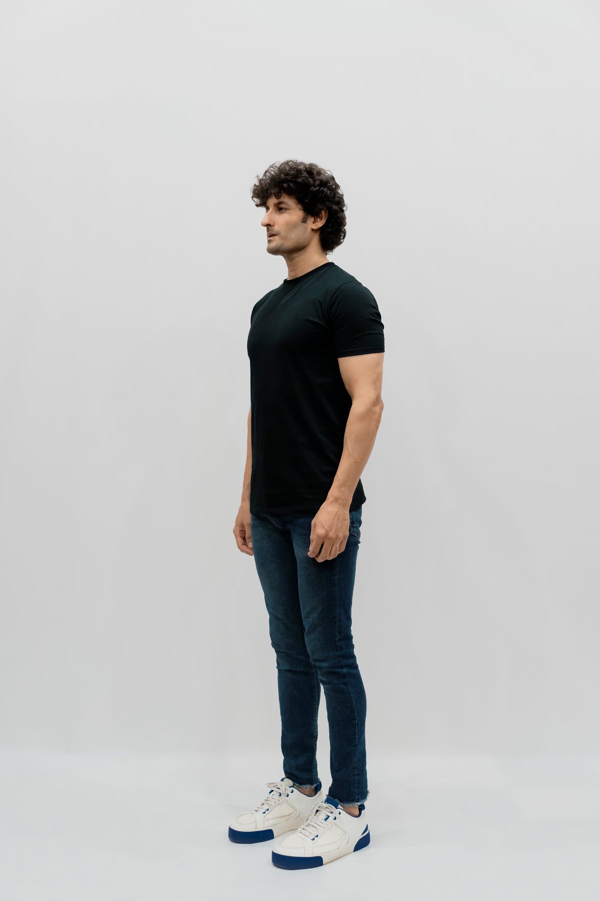 Avaron Combed Cotton T-Shirt-Black
