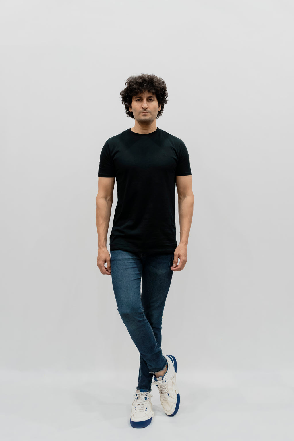 Avaron Combed Cotton T-Shirt-Black