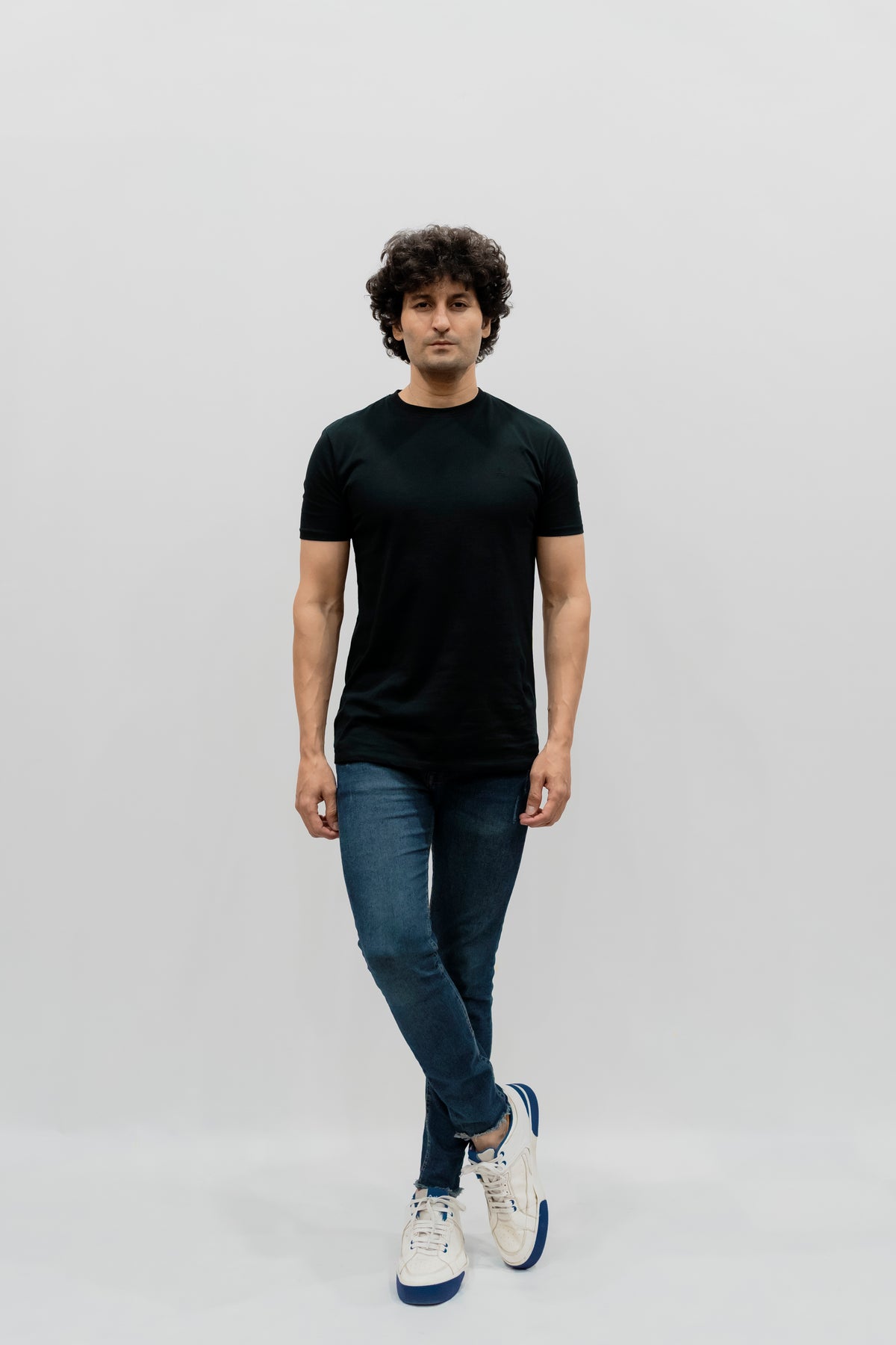 Avaron Combed Cotton T-Shirt-Black