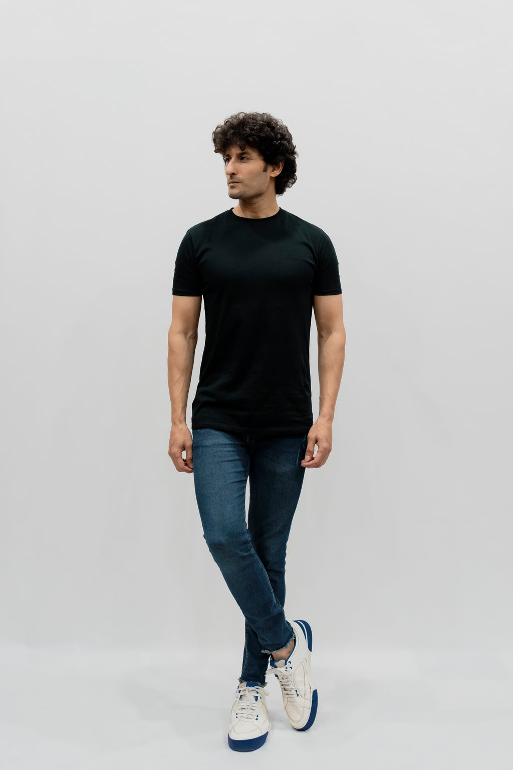 Avaron Combed Cotton T-Shirt-Black