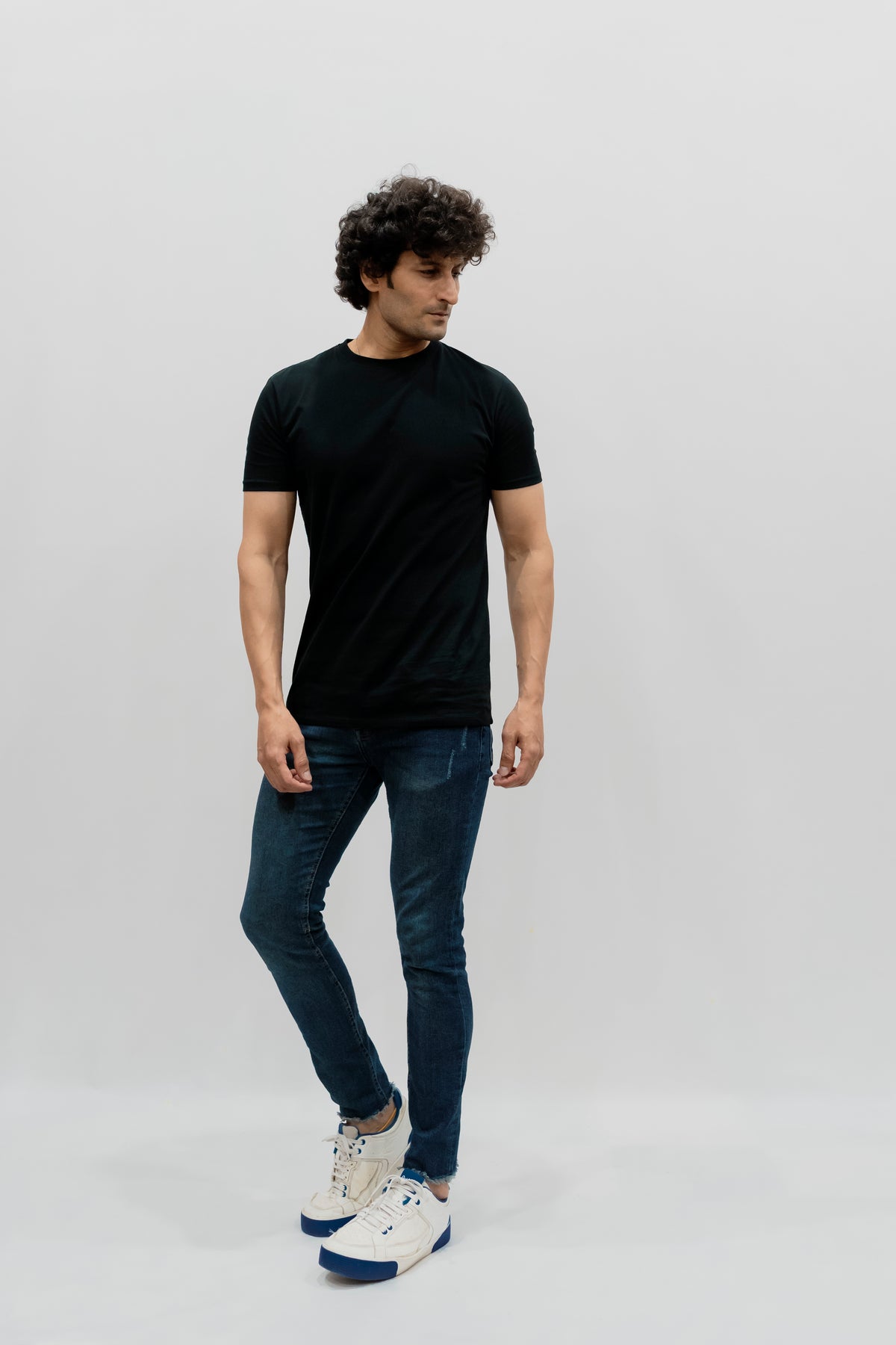 Avaron Combed Cotton T-Shirt-Black