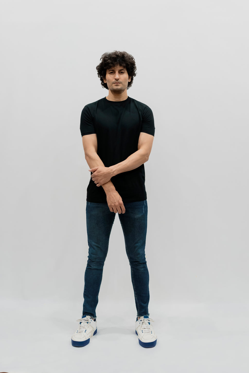 Avaron Combed Cotton T-Shirt-Black