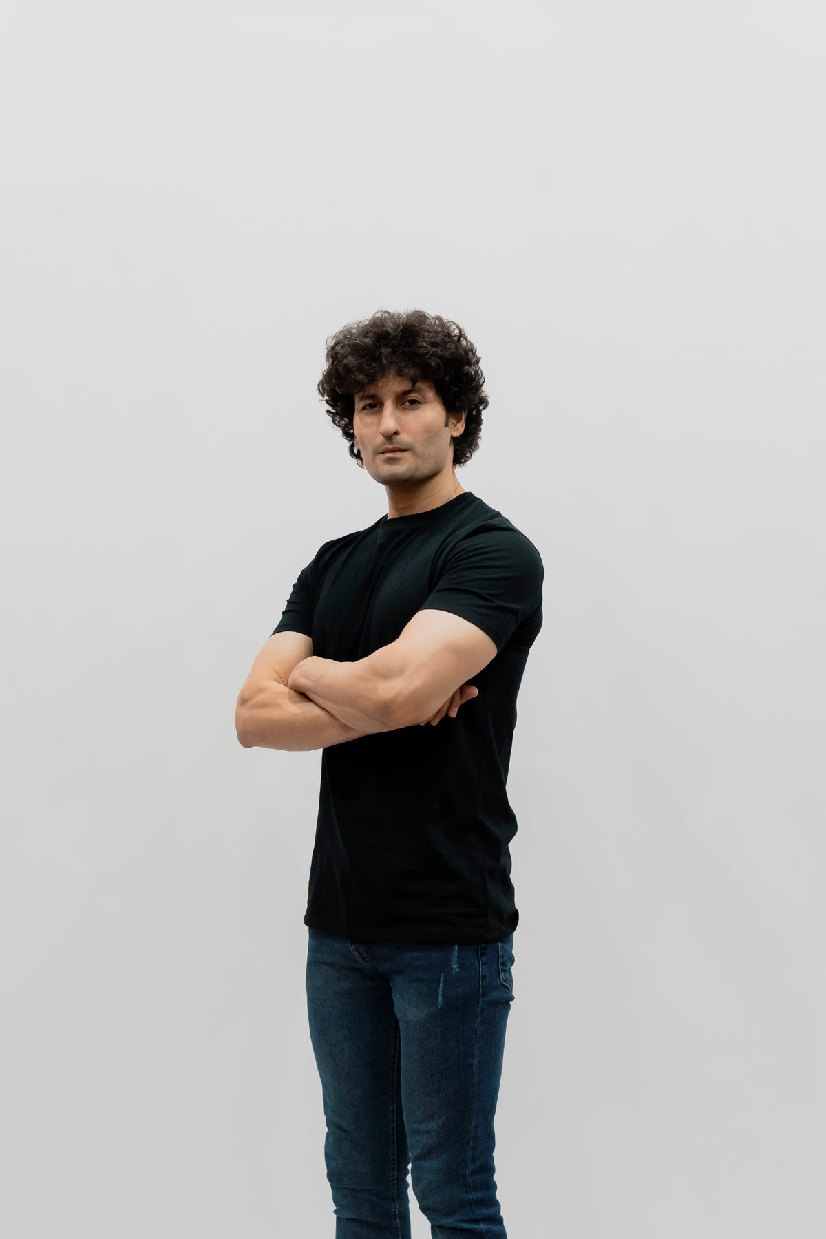 Avaron Combed Cotton T-Shirt-Black