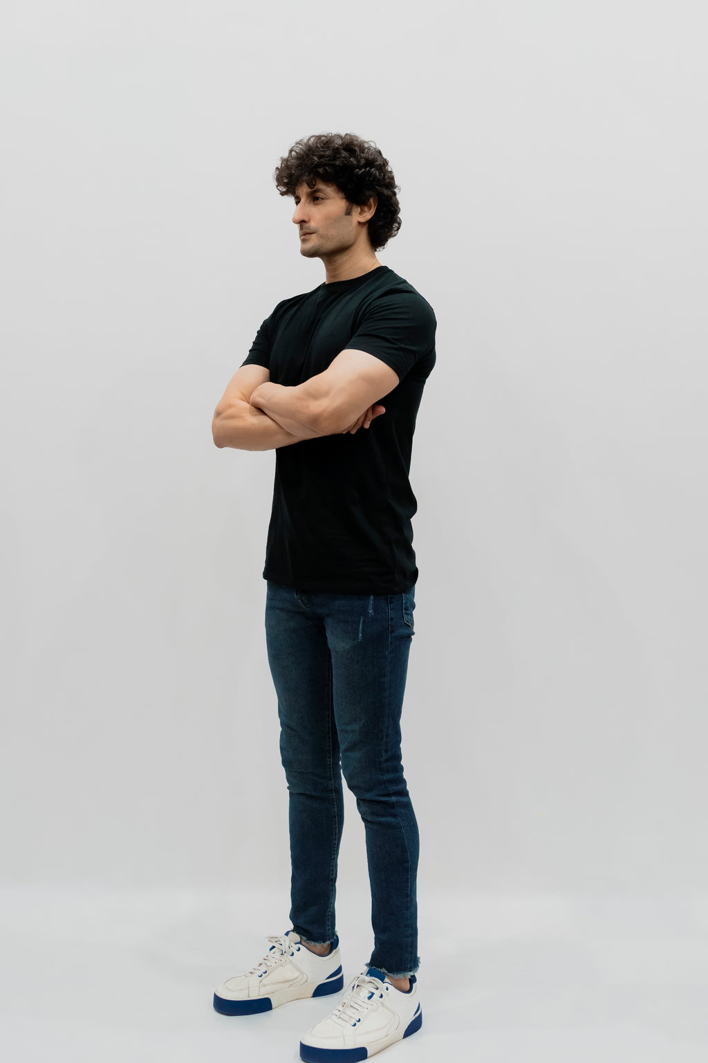 Avaron Combed Cotton T-Shirt-Black