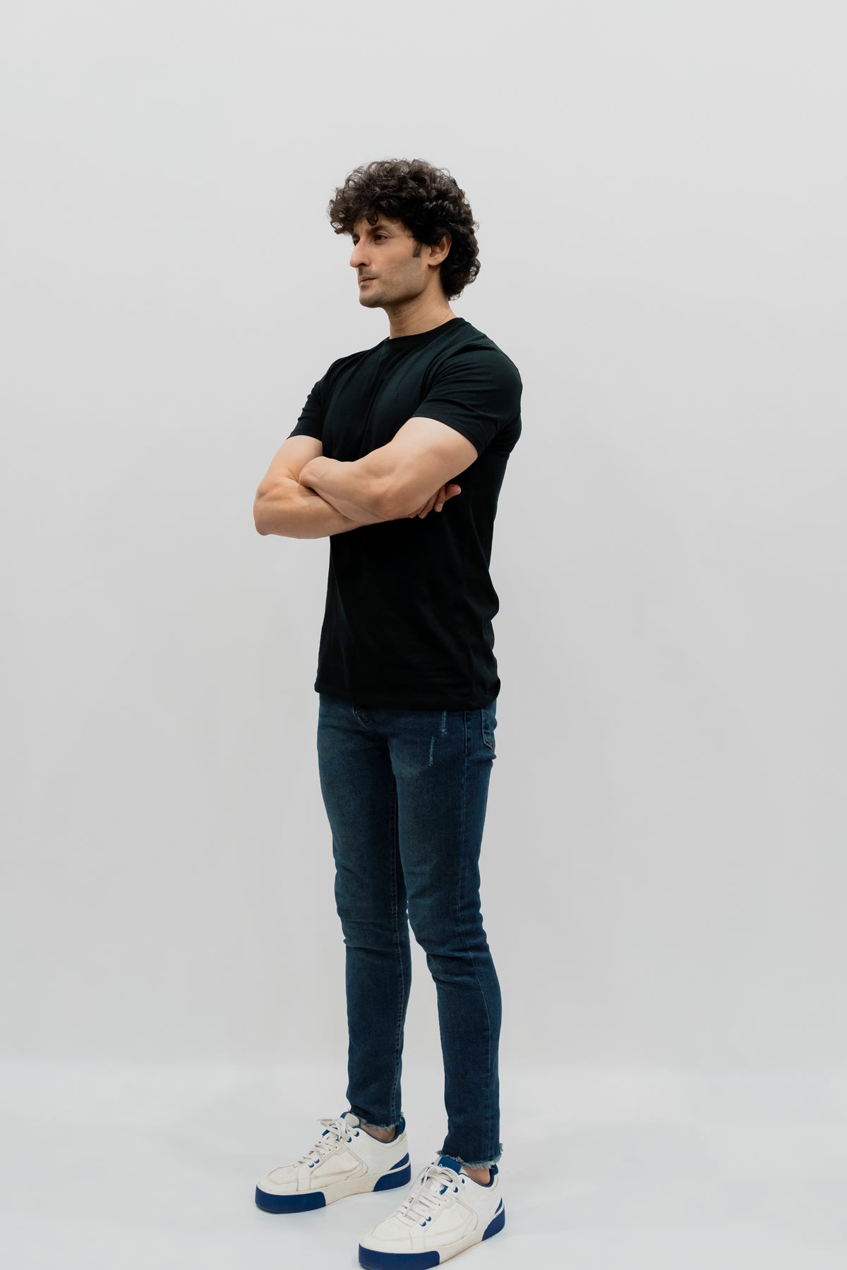 Avaron Combed Cotton T-Shirt-Black