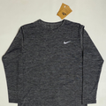 NIK Full Sleeve Dri-Fit Tee – 4-Way Stretch - Dark Grey
