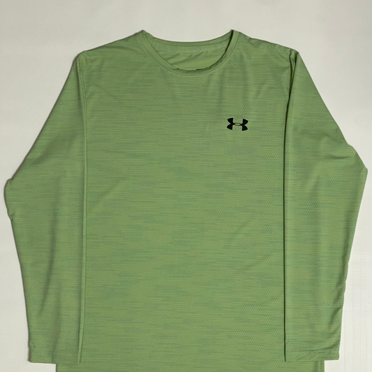 UA Full Sleeve Dri-Fit Tee – 4-Way Stretch-Light Green