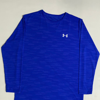 UA Full Sleeve Dri-Fit Tee – 4-Way Stretch-Blue
