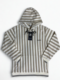 Old Money Striped Knit Hoodie – Premium Winter Essential-Brown