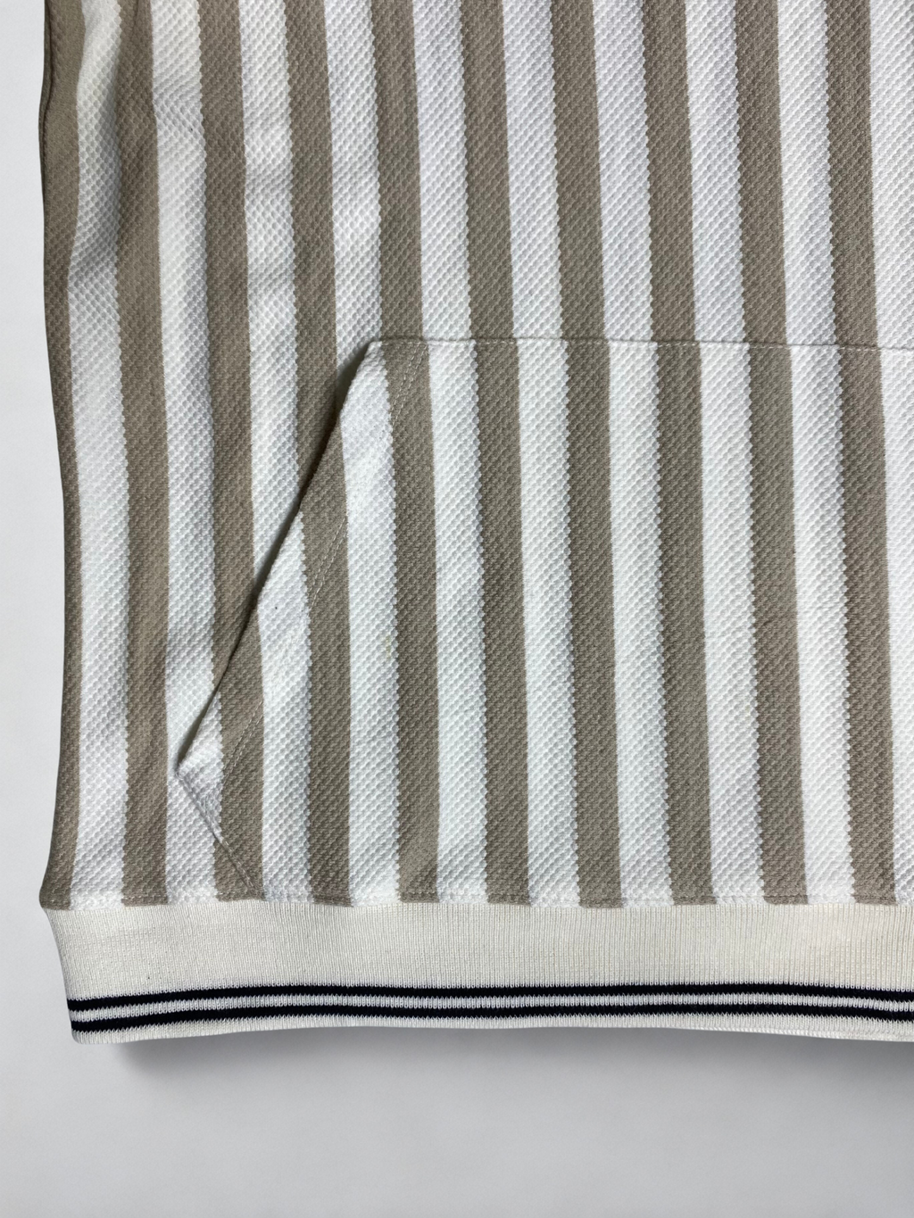 Old Money Striped Knit Hoodie – Premium Winter Essential-Brown