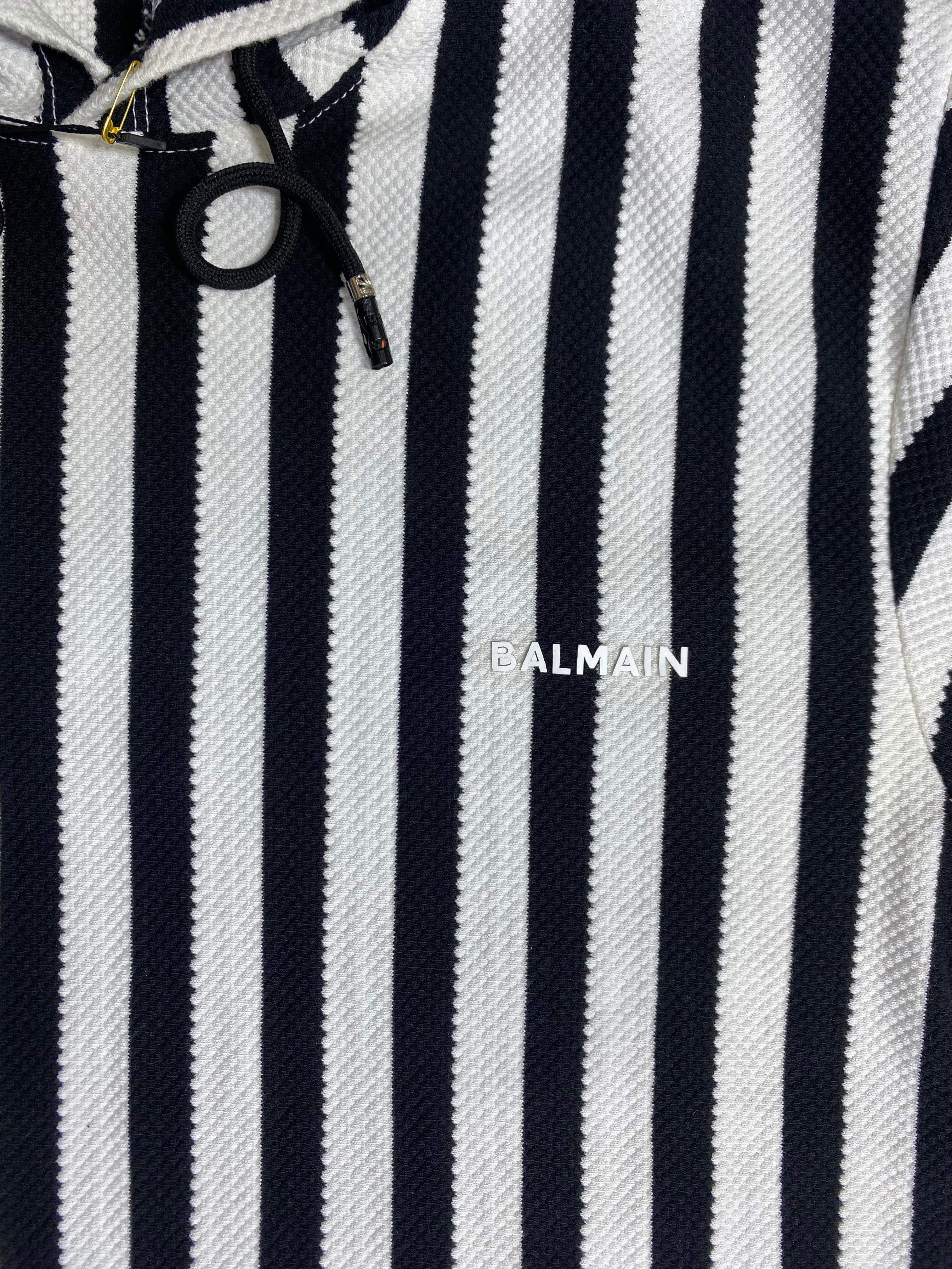 Old Money Striped Knit Hoodie – Premium Winter Essential- Black